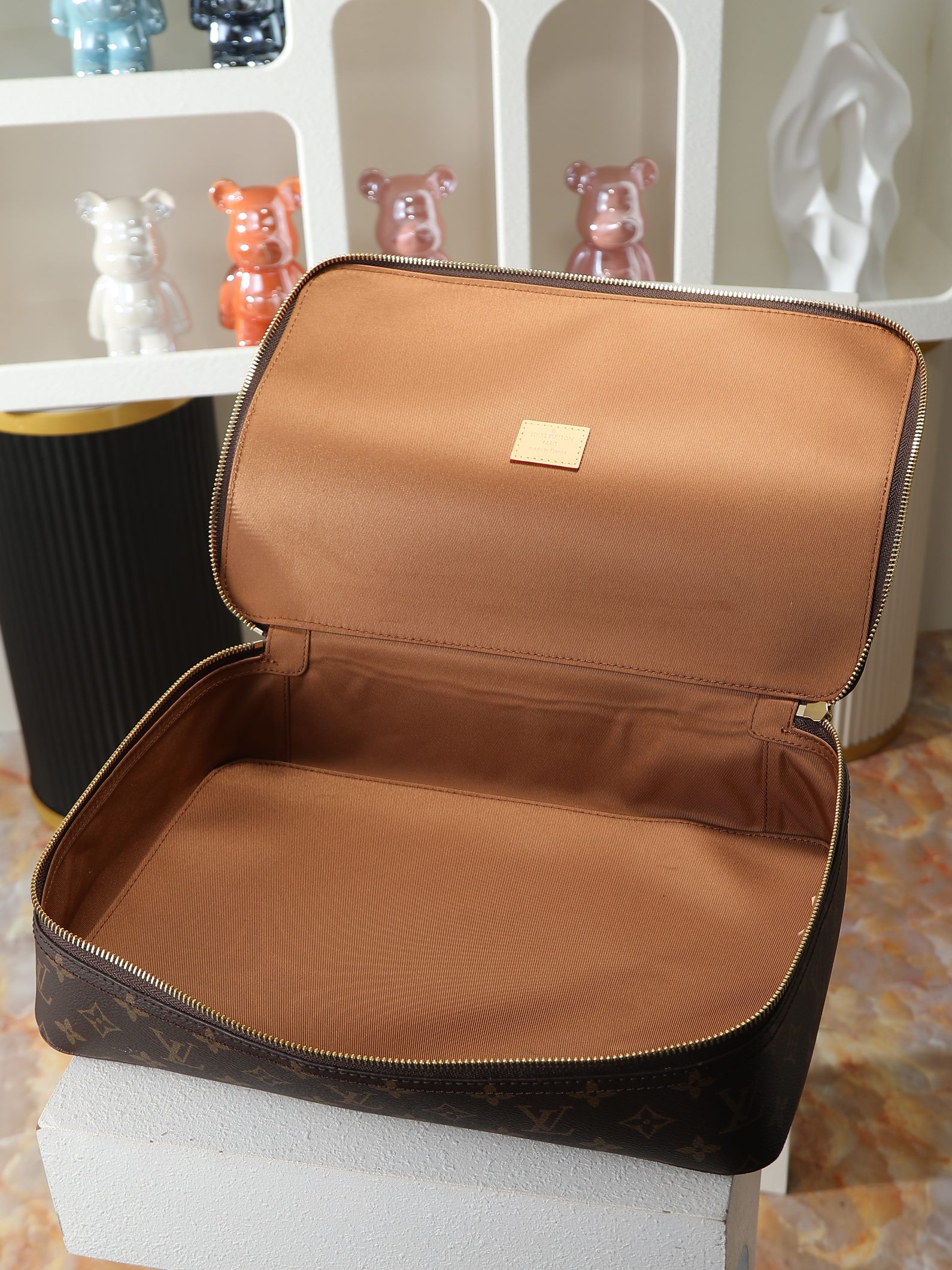 【顶级品质】M43690 老花 大号本款Packing Cube大号收纳包为路易威登收纳艺术新作，以Mo