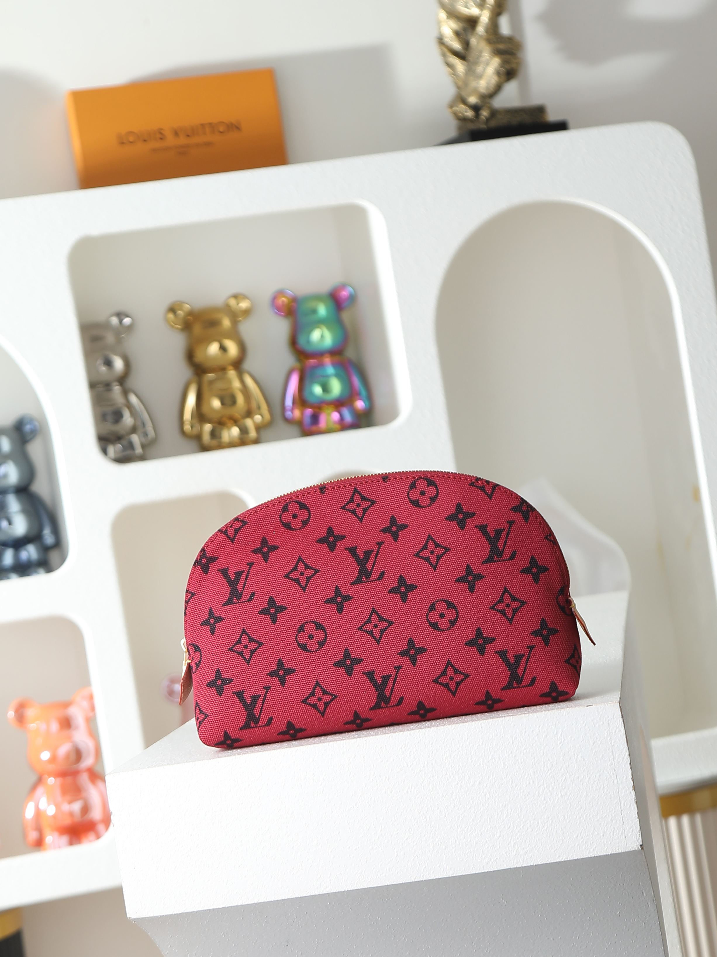 【顶级品质】M25759 酒红本款Pochette Cometique中号化妆包出自Travel wit