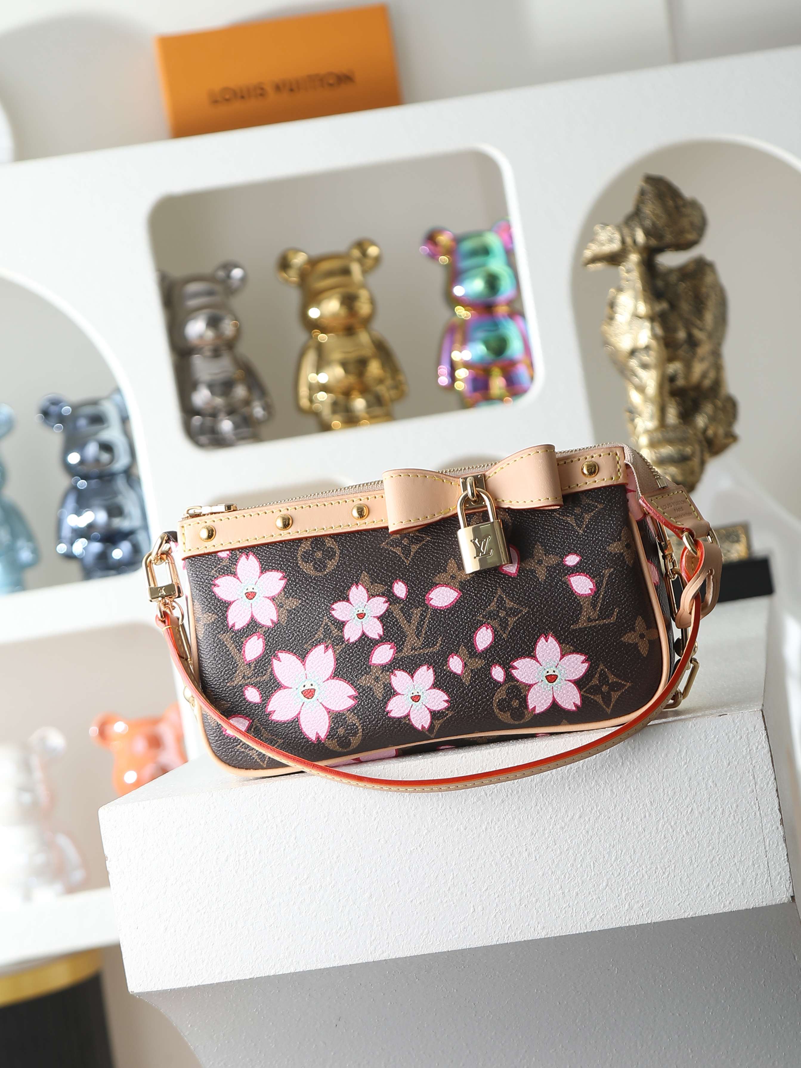 【顶级品质】M13666 樱花本款 Pochette Accessoires 手袋为经典 Monogra