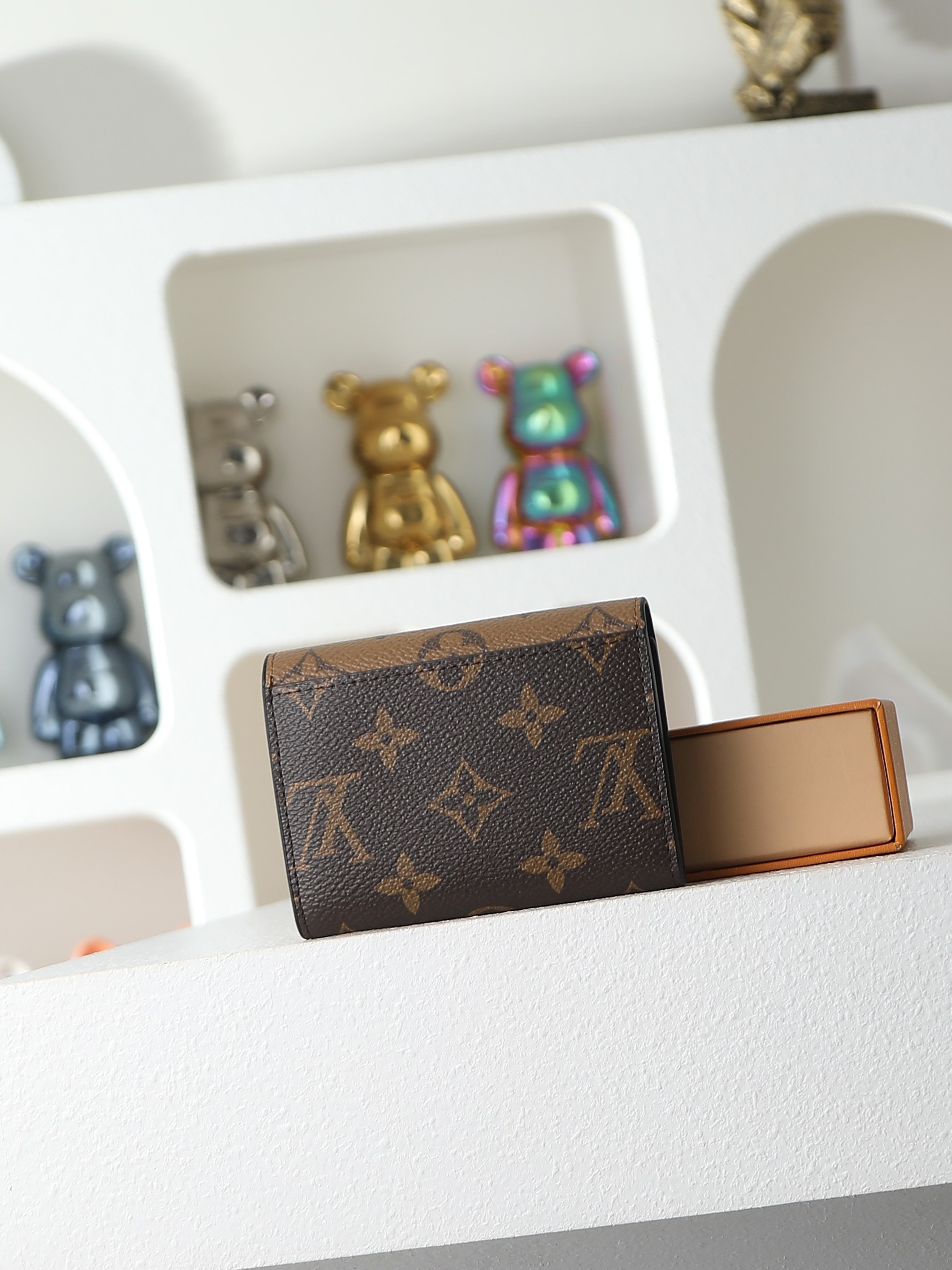 【顶级品质】M82333 拼色本款Rosalie零钱包选用Monogram和Monogram Rever
