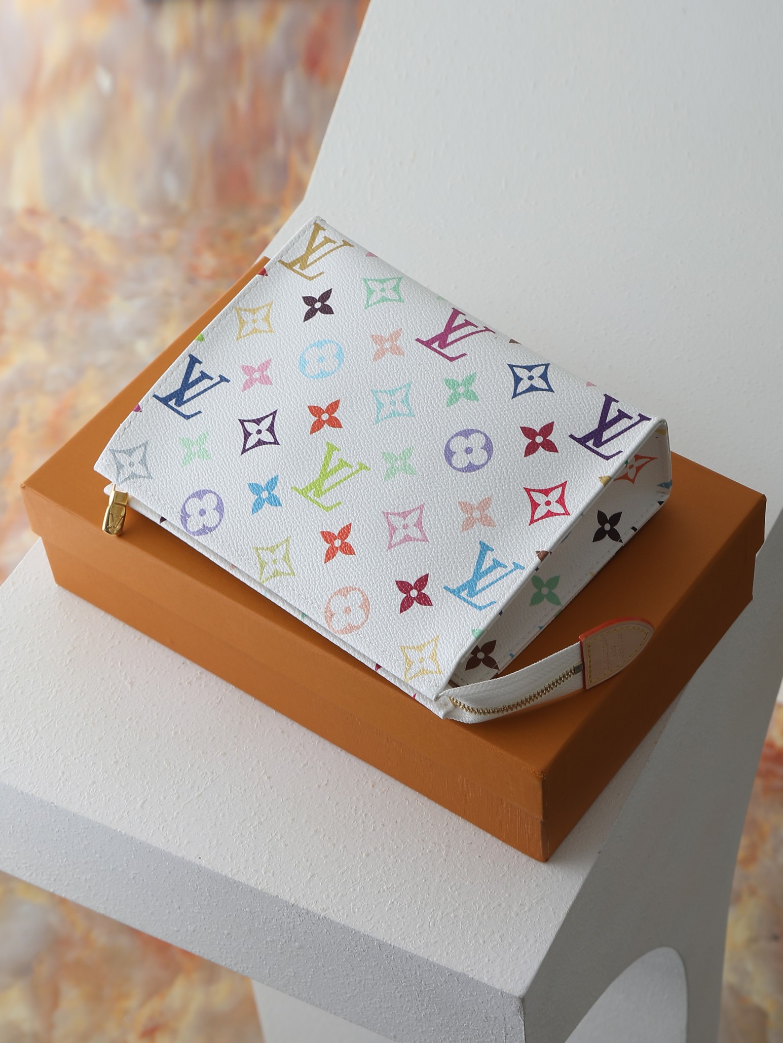 【顶级品质】 M28241 白彩 【 Wallet on chain ivy】白彩(村上隆) 本款 Wallet On 【顶级品质】 M28241 白彩 【 Wallet on chain ivy】白彩(村上隆) 本款 Wallet On