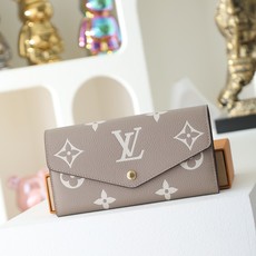 【顶级品质】 M81049 杏色 這款拉鏈錢包以雙色Monogram Empreinte皮革製造,Monogram圖案 【顶级品质】 M81049 杏色 這款拉鏈錢包以雙色Monogram Empreinte皮革製造,Monogram圖案
