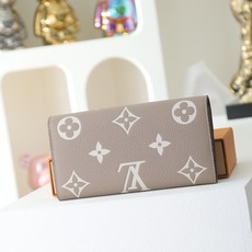 【顶级品质】 M81049 杏色 這款拉鏈錢包以雙色Monogram Empreinte皮革製造,Monogram圖案 【顶级品质】 M81049 杏色 這款拉鏈錢包以雙色Monogram Empreinte皮革製造,Monogram圖案