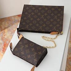 【顶级品质】 M81412 老花 此款小巧而时髦的Pochette Voyage中号手袋采用Damier Graphit 【顶级品质】 M81412 老花 此款小巧而时髦的Pochette Voyage中号手袋采用Damier Graphit