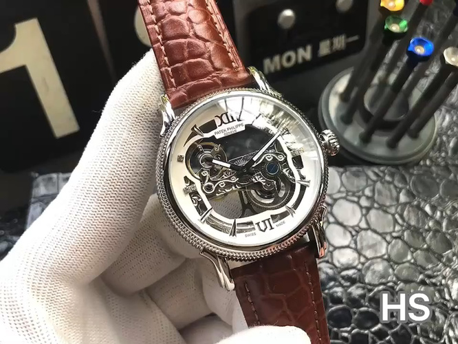 Patek Philippe Luxury Men's Watch, Top-Grade Hollow Mechanical Movement 1 Patek Philippe Luxury Men's Watch, Top-Grade Hollow Mechanical Movement