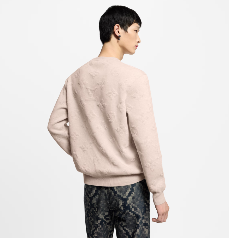 Louis Vuitton Safari Monogram Embossed Cotton Knit Pullover Sweater 3 i1755596113226 7123 0 2
