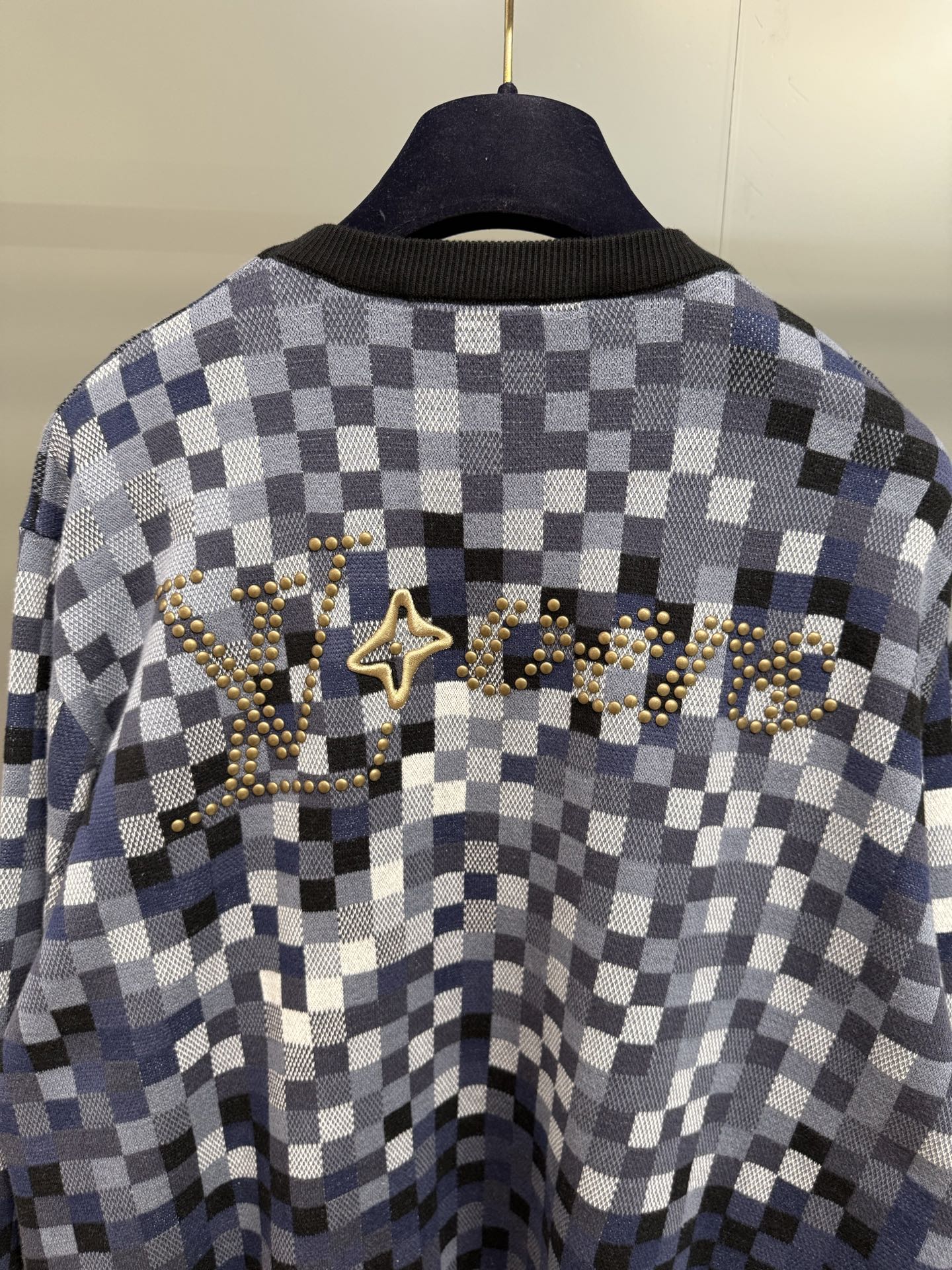 Louis Vuitton Damier Jacquard Cotton Sweater, Long Sleeve Pullover 7 i1755606413036 3179 0 5