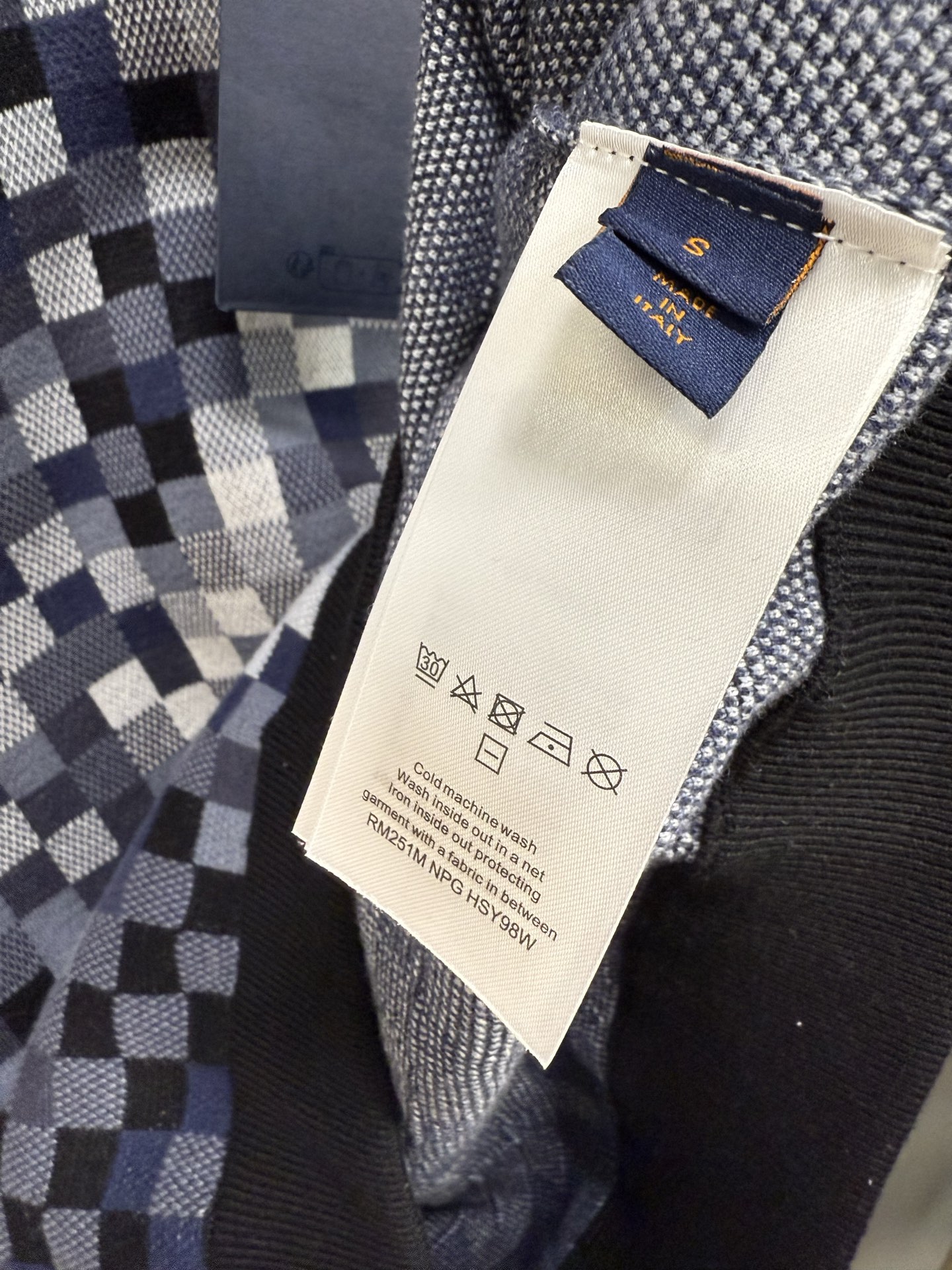 Louis Vuitton Damier Jacquard Cotton Sweater, Long Sleeve Pullover 8 i1755606413135 8320 0 6
