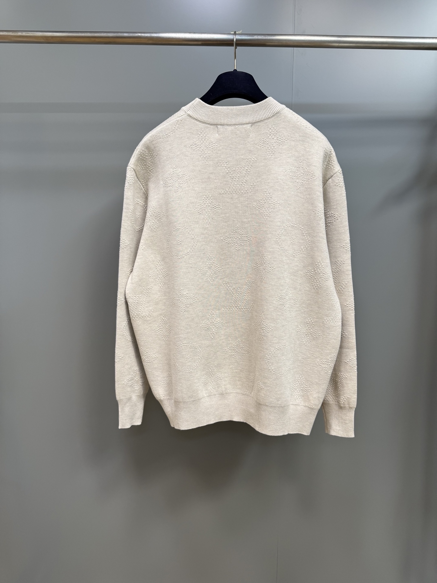 Louis Vuitton Safari Monogram Cotton Knit Sweater, Light Beige, Standard Fit 2 i1755606433968 900 0 1