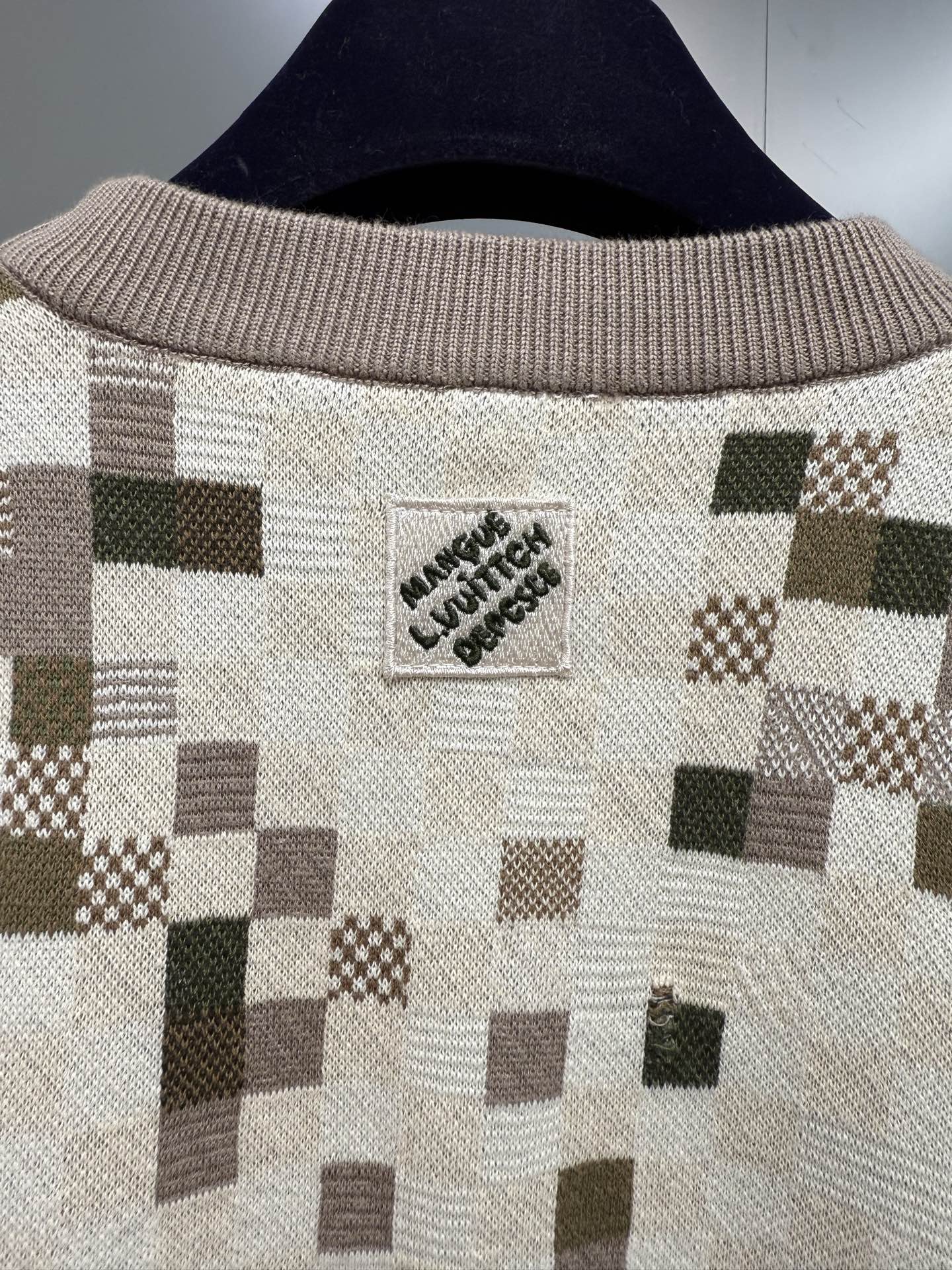 Louis Vuitton Snakoflage Damier Crewneck Cotton Sweater - Casual Style 7 i1755704093642 686 0 6