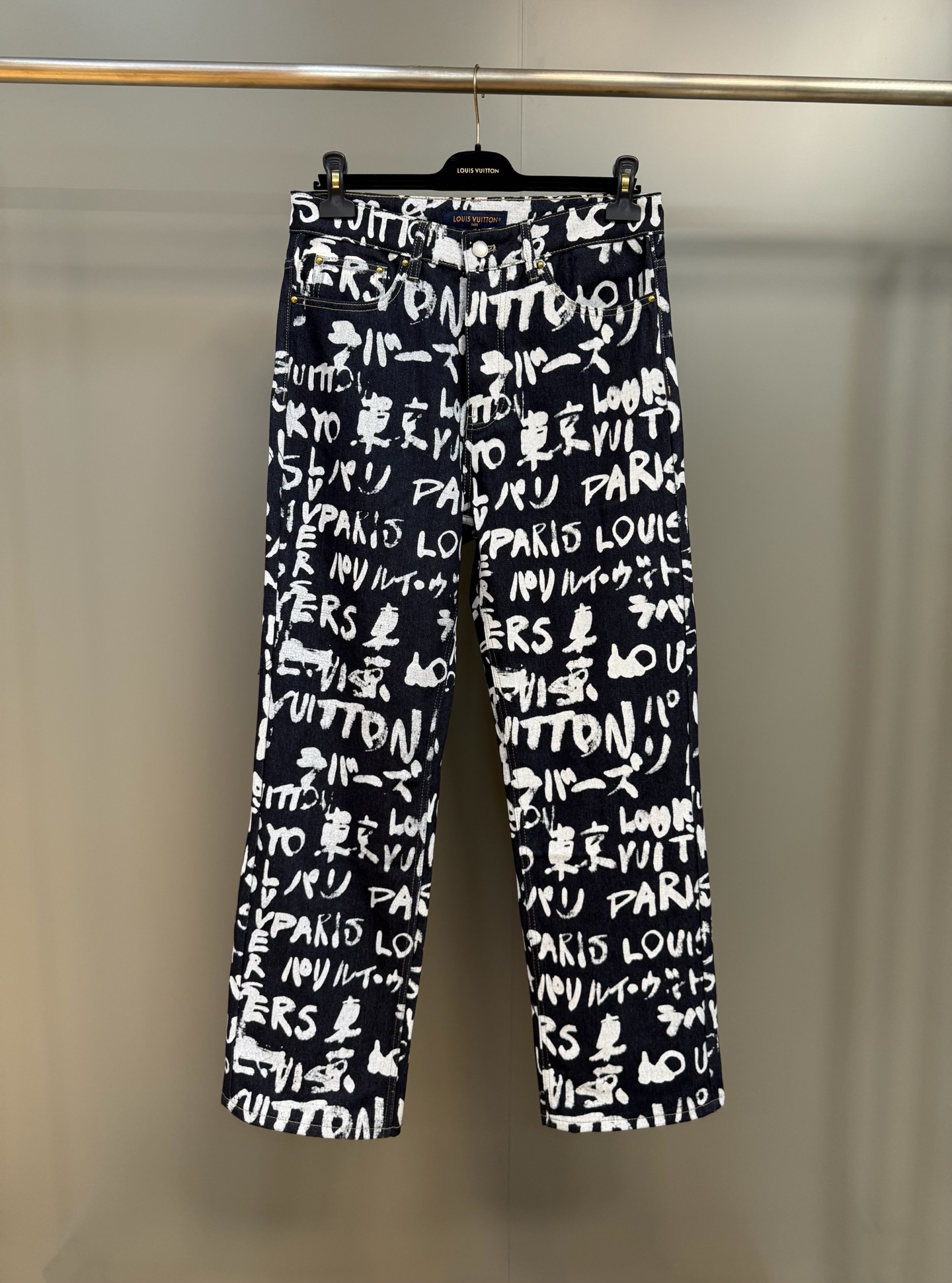Louis Vuitton Scribble Print Denim Jeans - Pharrell Williams Collaboration 2 i1756812537098 9797 0 0