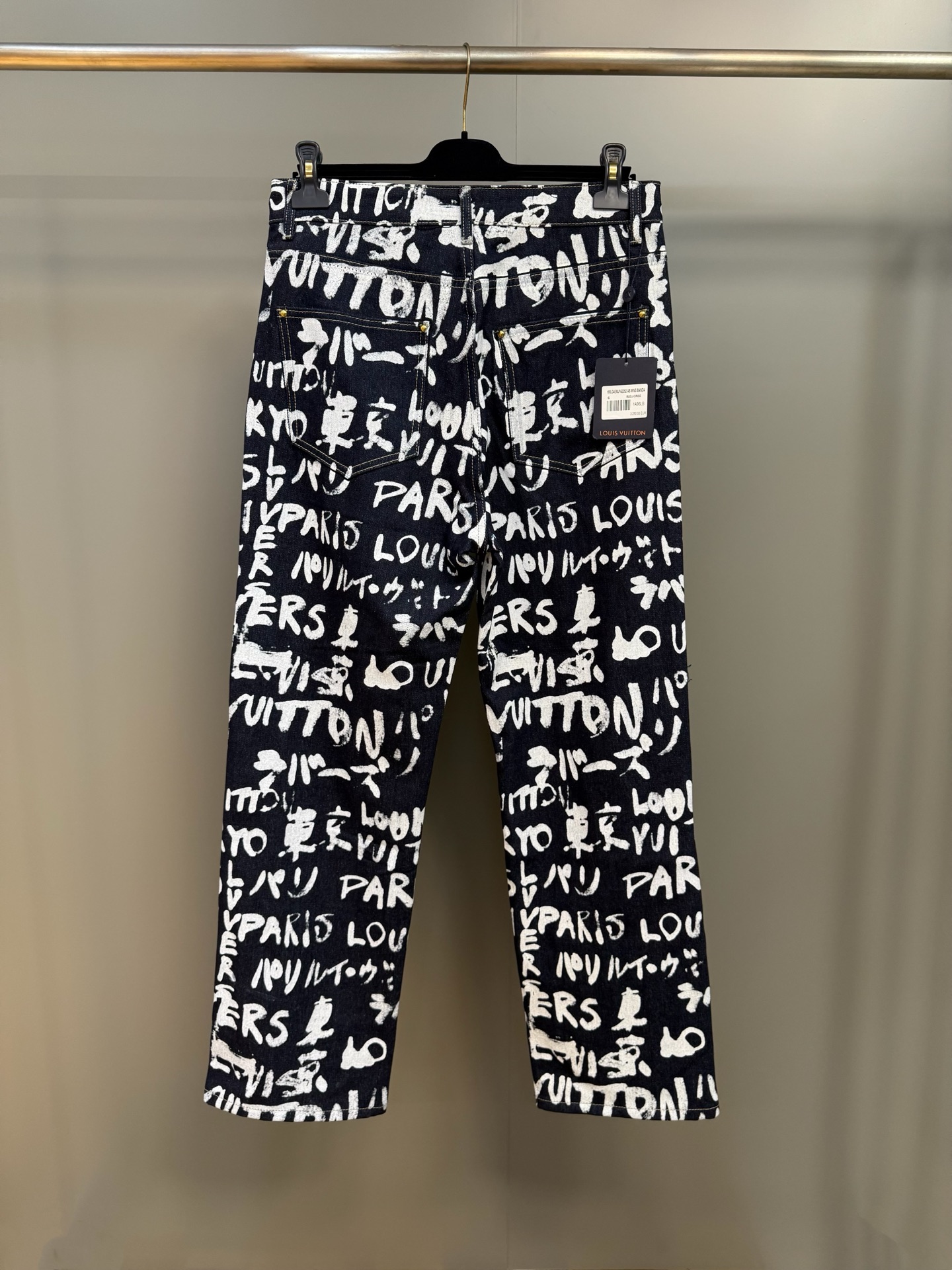 Louis Vuitton Scribble Print Denim Jeans - Pharrell Williams Collaboration 3 i1756812537165 4450 0 1