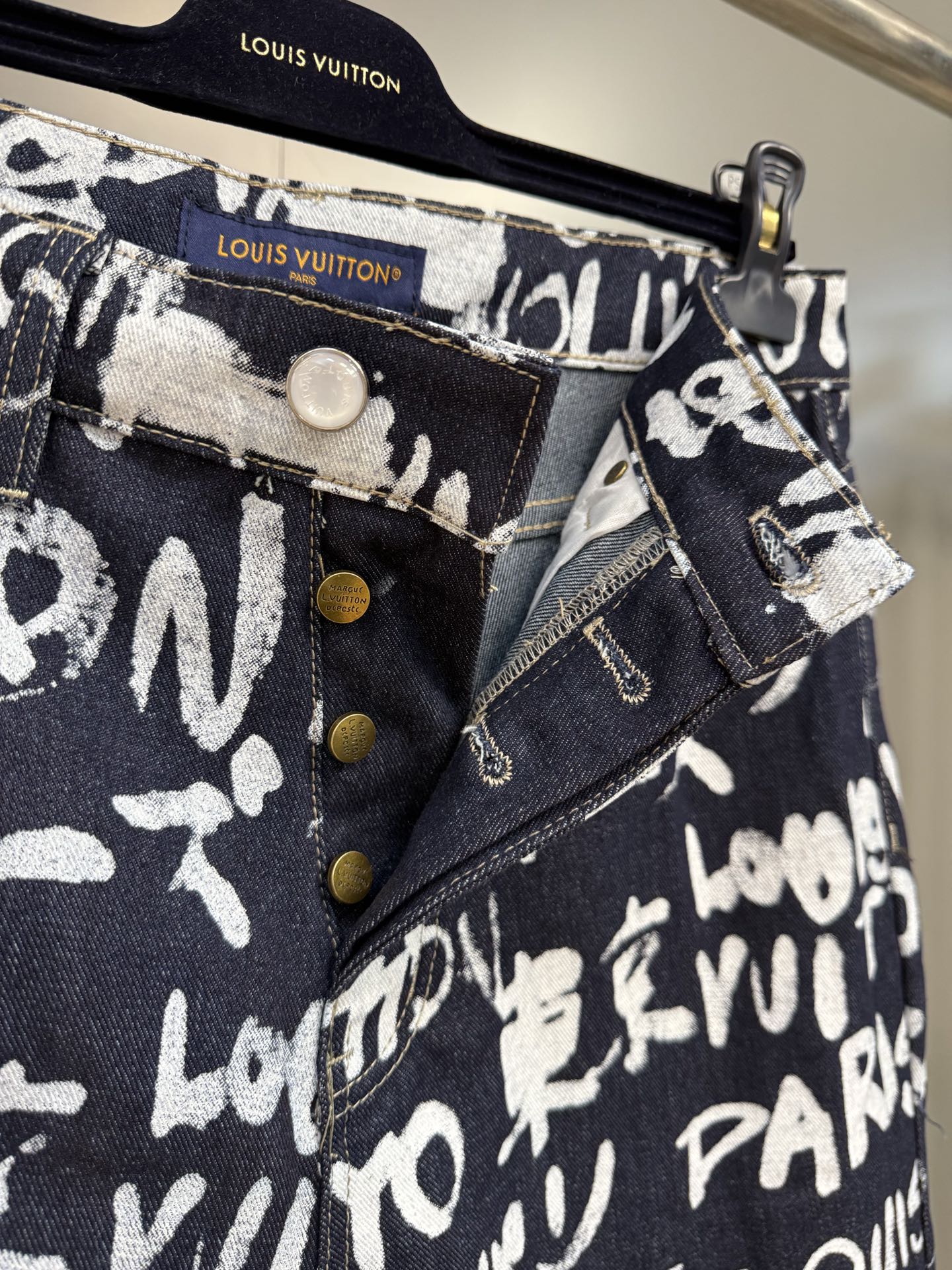 Louis Vuitton Scribble Print Denim Jeans - Pharrell Williams Collaboration 9 i1756812537463 4928 0 7