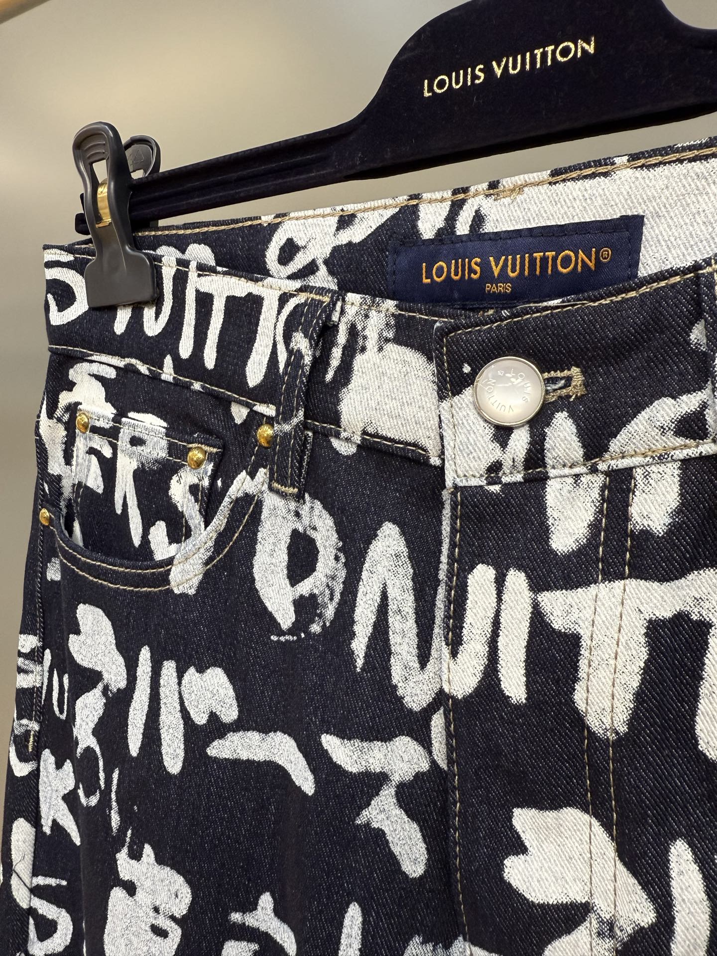 Louis Vuitton Scribble Print Denim Jeans - Pharrell Williams Collaboration 7 i1756812539794 7562 0 5
