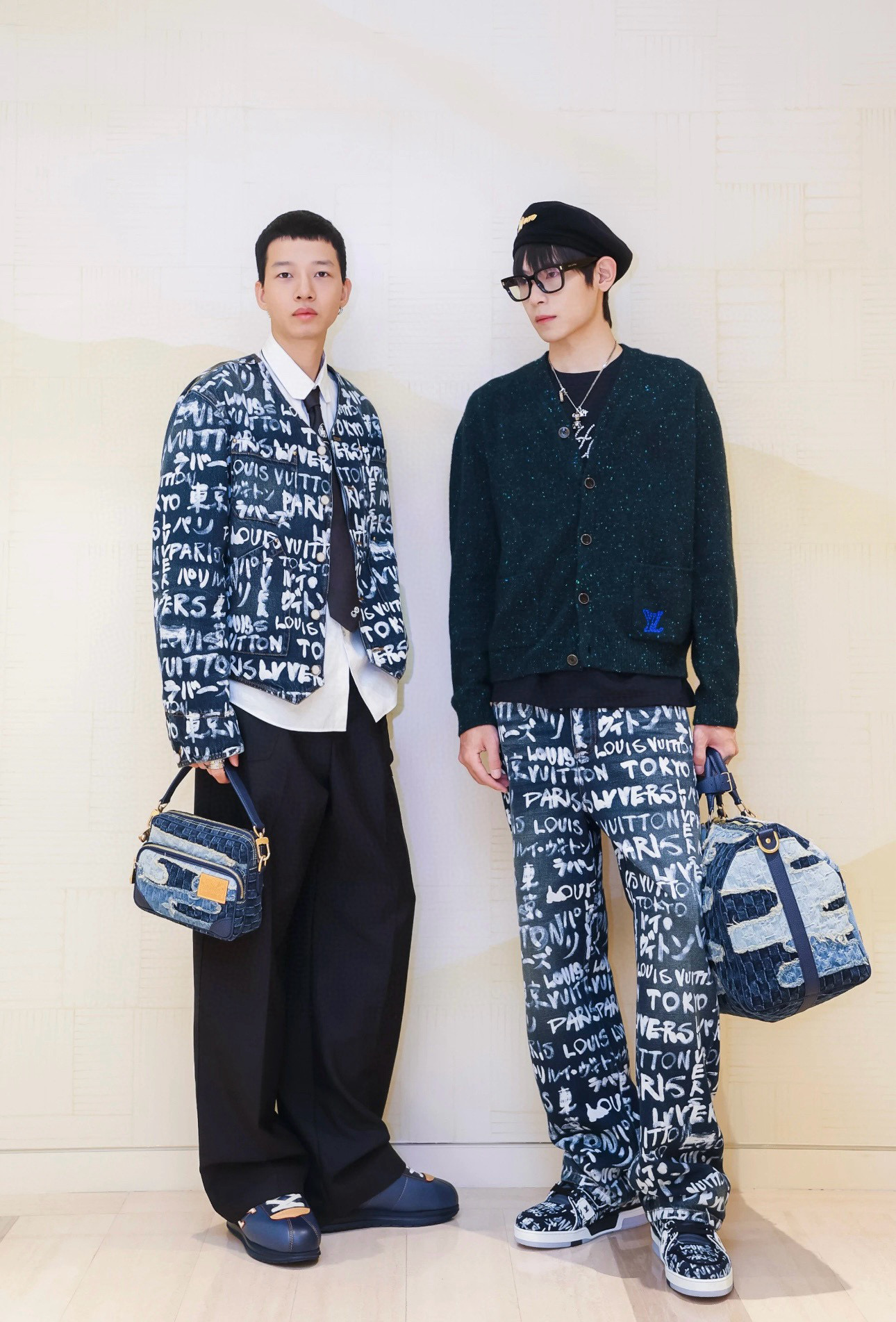 Louis Vuitton Scribble Print Denim Jeans Collaboration 2025 6 i1756986473390 9258 0 4