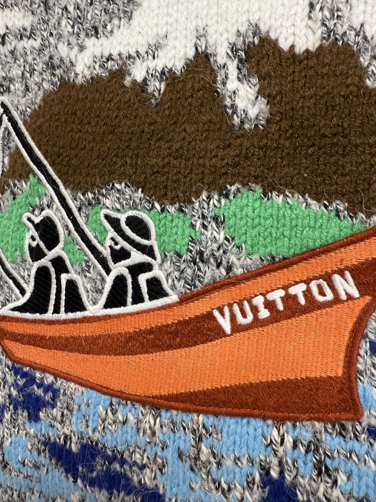 Louis Vuitton Wool Knit Jacket - Grey with Front Zip and Embellished Detail 5 i1757347462884 4044 0 4