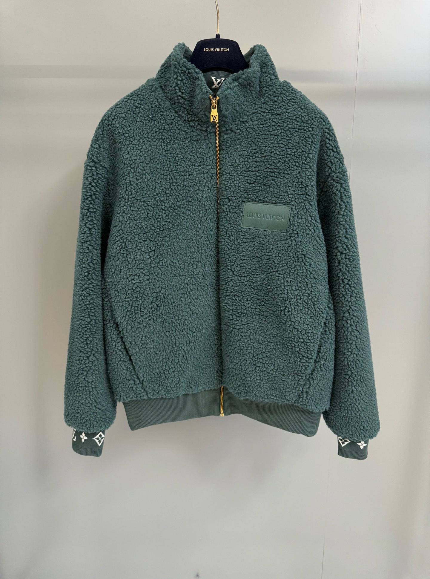 Louis Vuitton Teddy Jacket Coat with Monogram Jacquard and Logo Patch 2 i1759852536845 7612 0 0