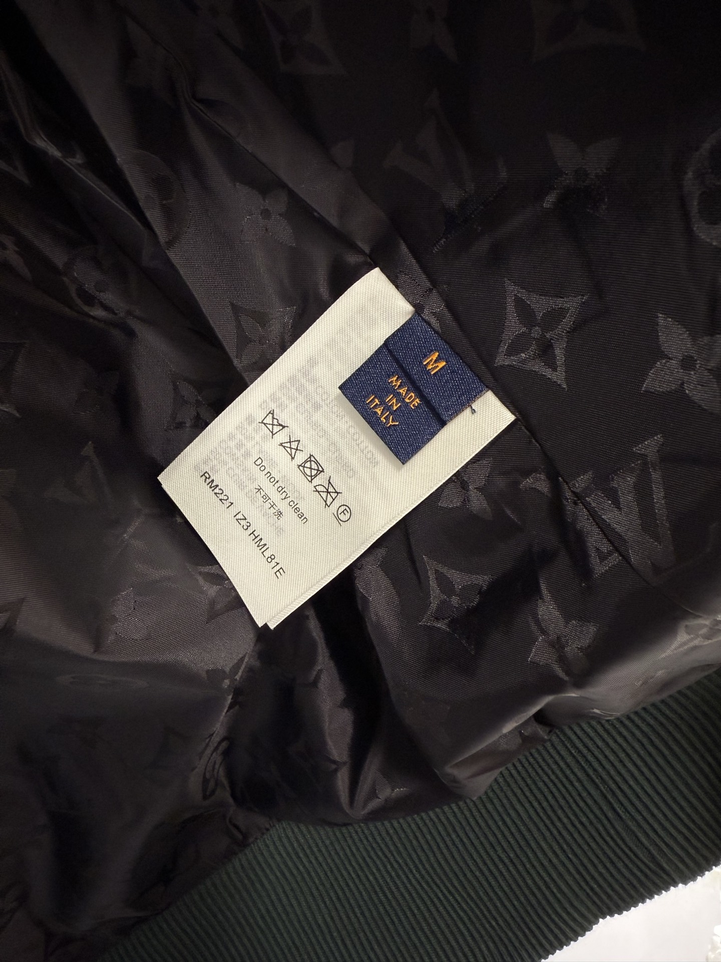 Louis Vuitton Teddy Jacket Coat with Monogram Jacquard and Logo Patch 9 i1759852538317 2217 0 7