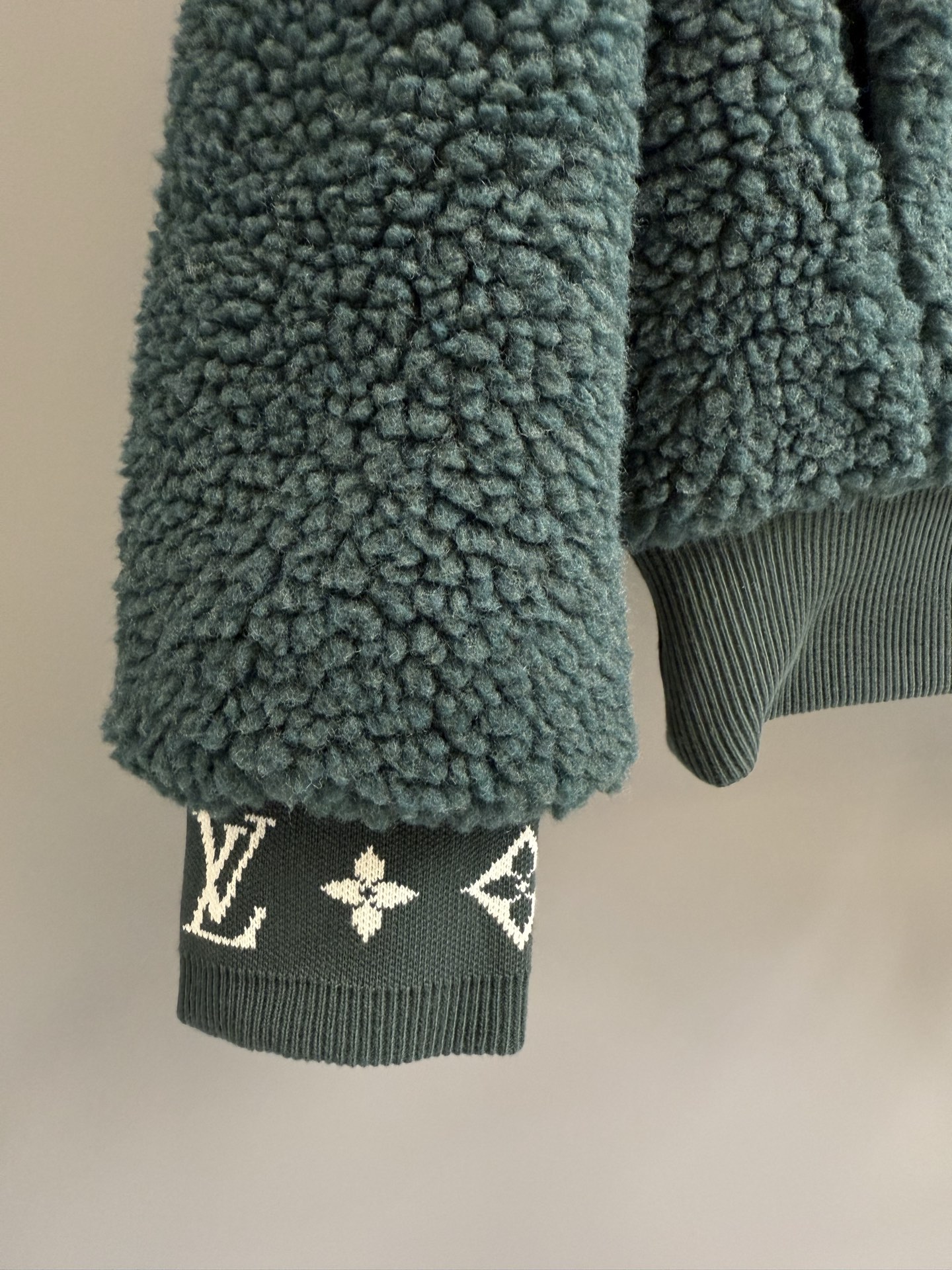 Louis Vuitton Teddy Jacket Coat with Monogram Jacquard and Logo Patch 6 i1759852540452 9313 0 4