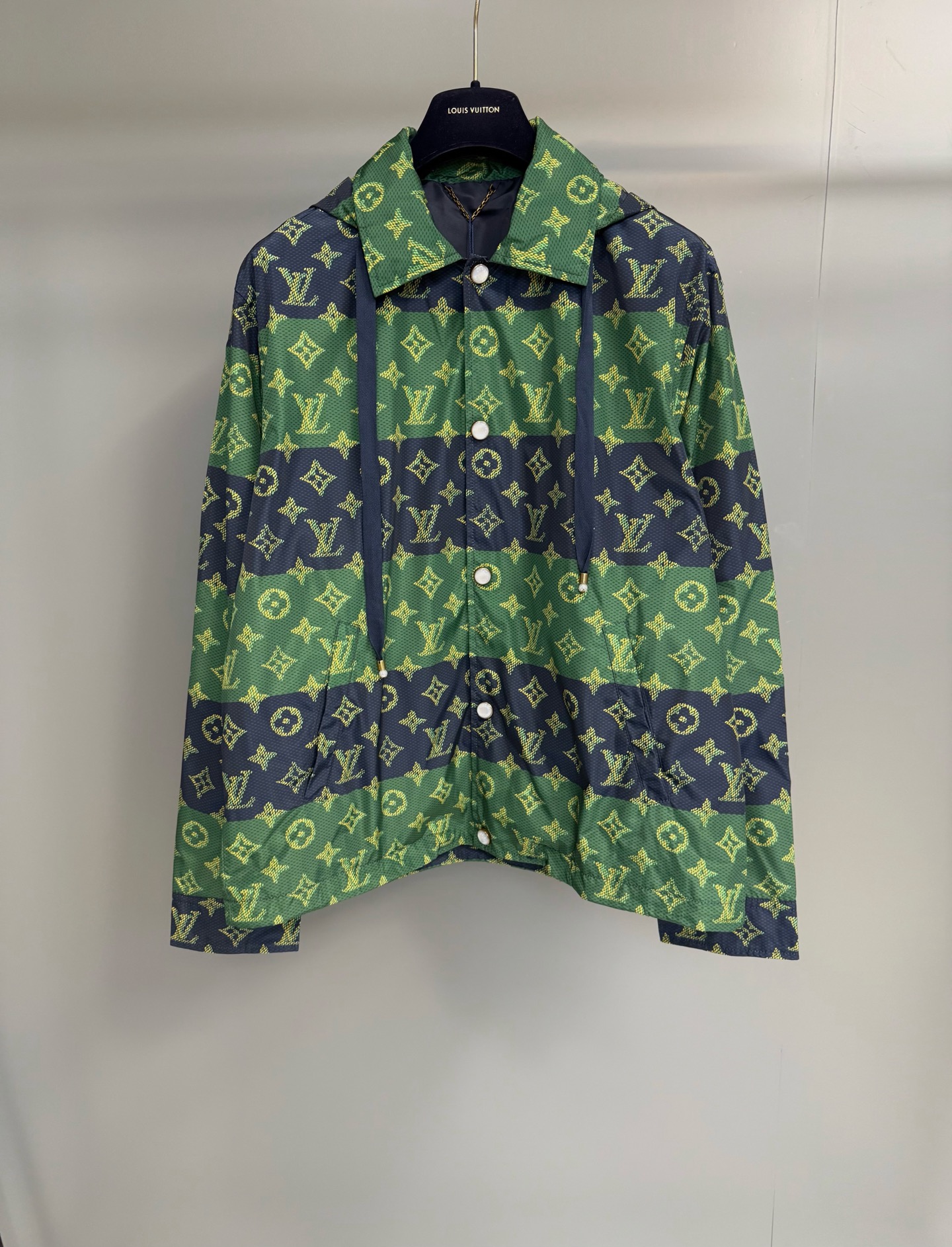 Louis Vuitton Monogram Heritage Windbreaker Jacket - Green/Navy