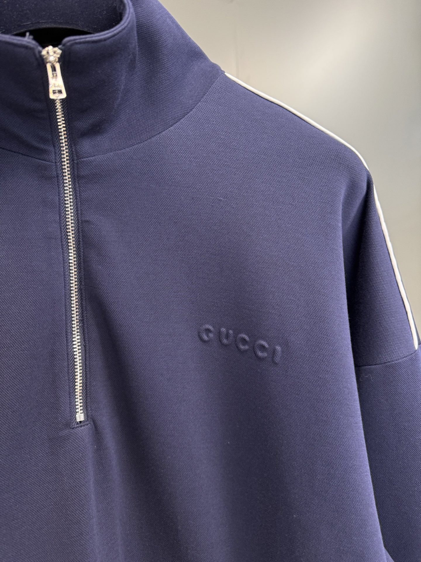 Gucci Navy Jersey Tracksuit Set with White Trim and Embossed Logo 6 i1760017933165 2301 0 4