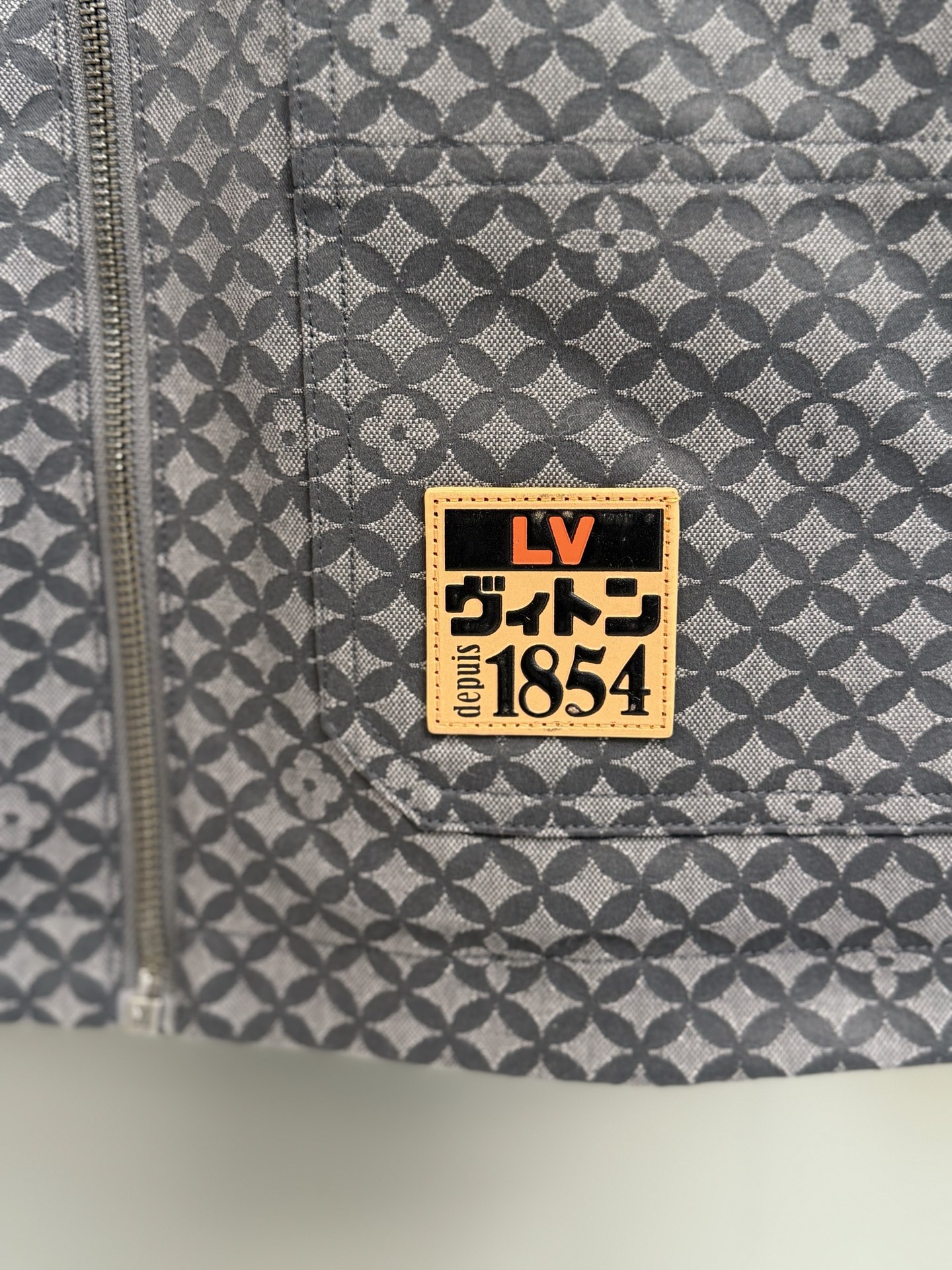 Louis Vuitton Monogram Jacquard Quilted Jacket with Corduroy Collar 6 i1760018155240 6559 0 4