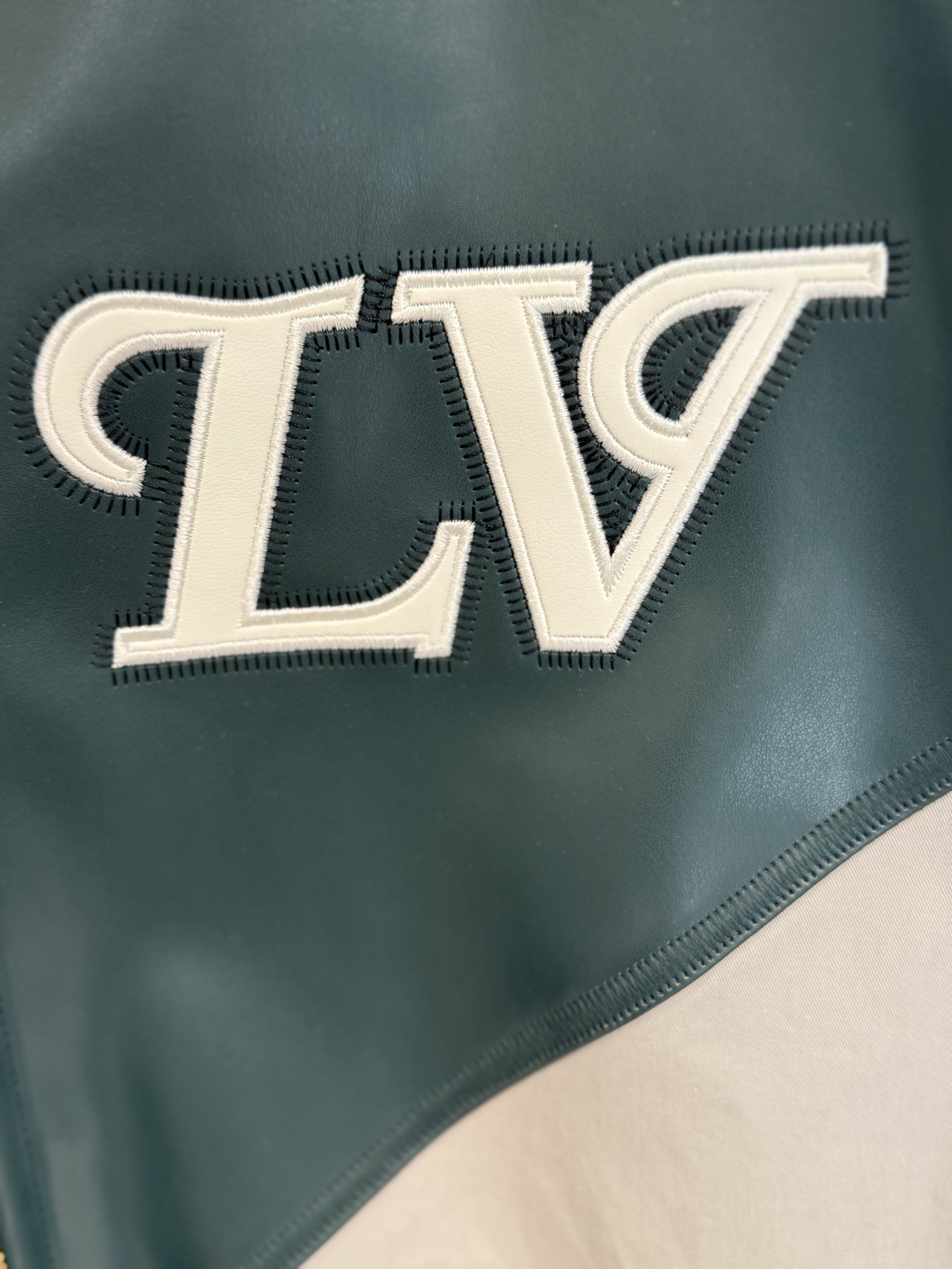 Louis Vuitton Varsity Jacket in Leather and Nylon Blend with LV Logo 7 i1760018215478 7836 0 6