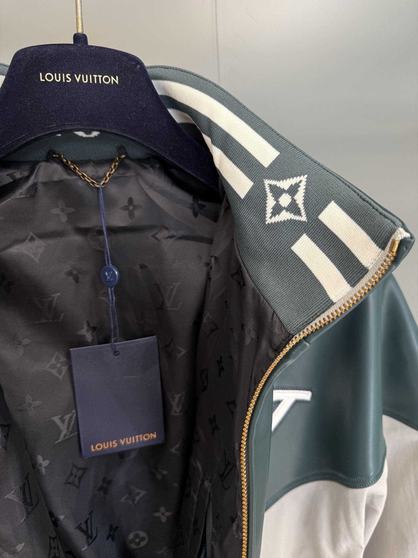 Louis Vuitton Varsity Jacket in Leather and Nylon Blend with LV Logo 10 i1760018217498 8268 0 9