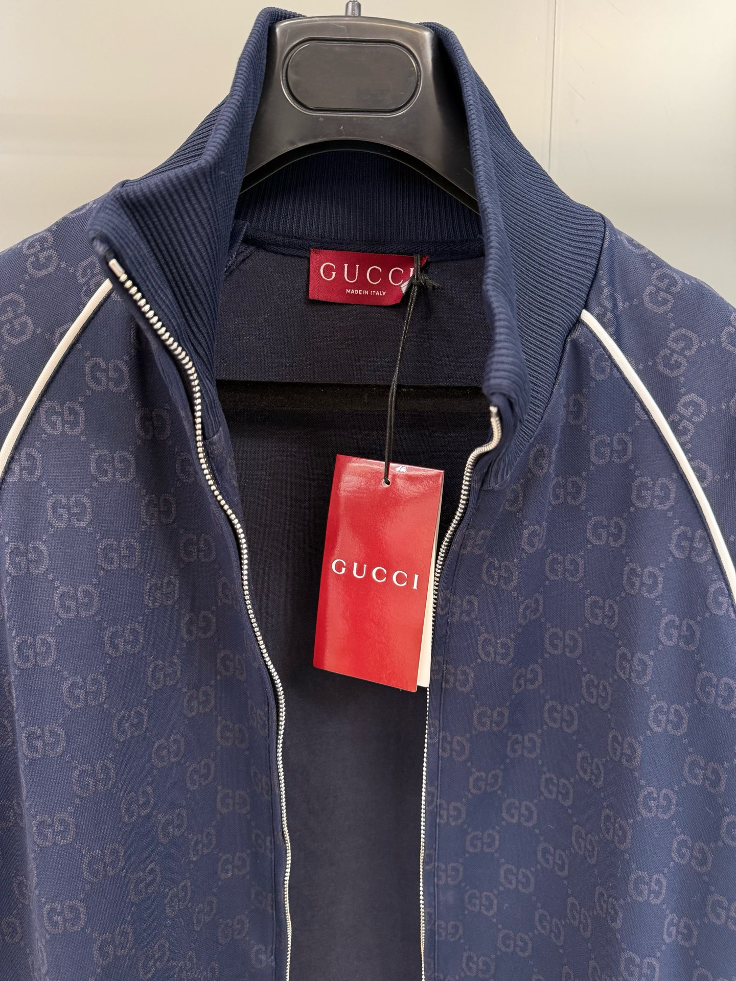 Gucci Navy Blue Jacquard Jersey Knit Tracksuit Jacket and Pants Set 7 i1760018506725 4140 0 6