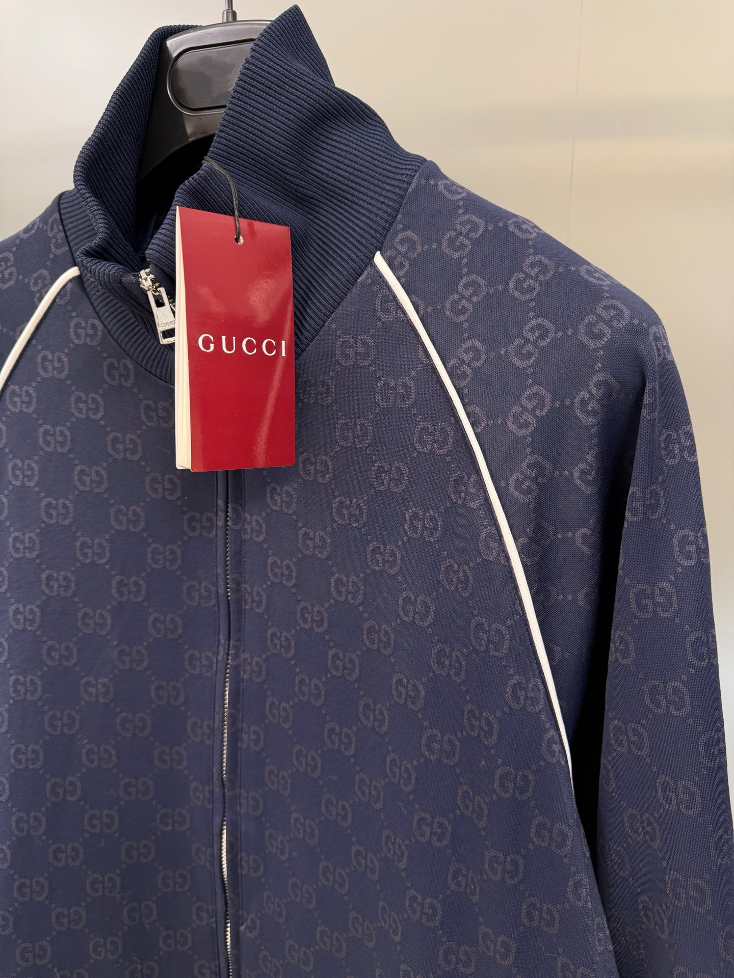 Gucci Navy Blue Jacquard Jersey Knit Tracksuit Jacket and Pants Set 6 i1760018507944 2883 0 5