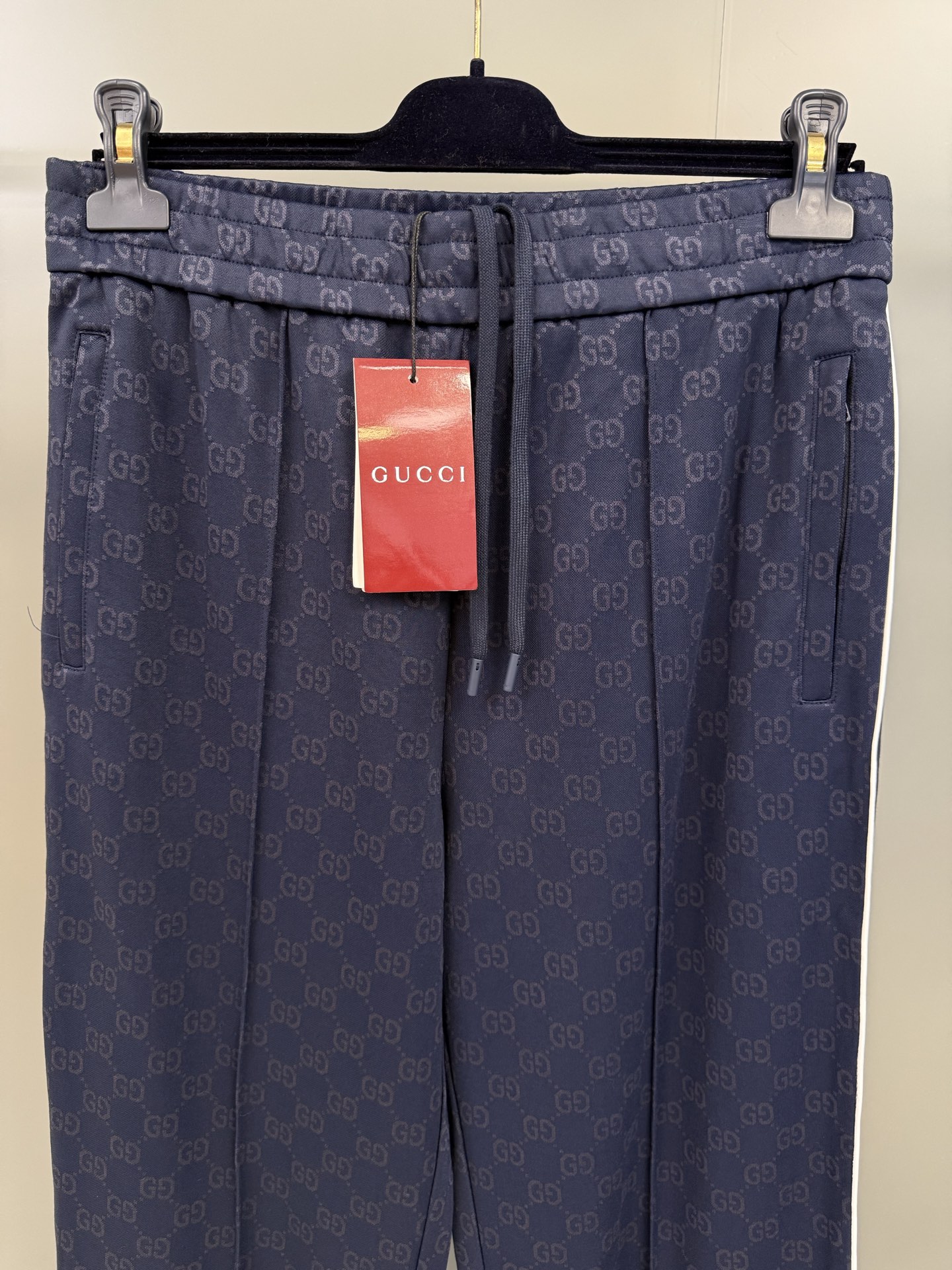 Gucci Navy Blue Jacquard Knit Tracksuit with White Trim 5 i1760018550987 9422 0 3