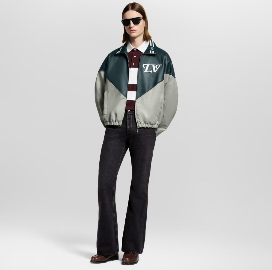 Louis Vuitton Varsity Jacket - Leather & Nylon Blend, Designer Outerwear 4 i1760024934662 8007 0 3