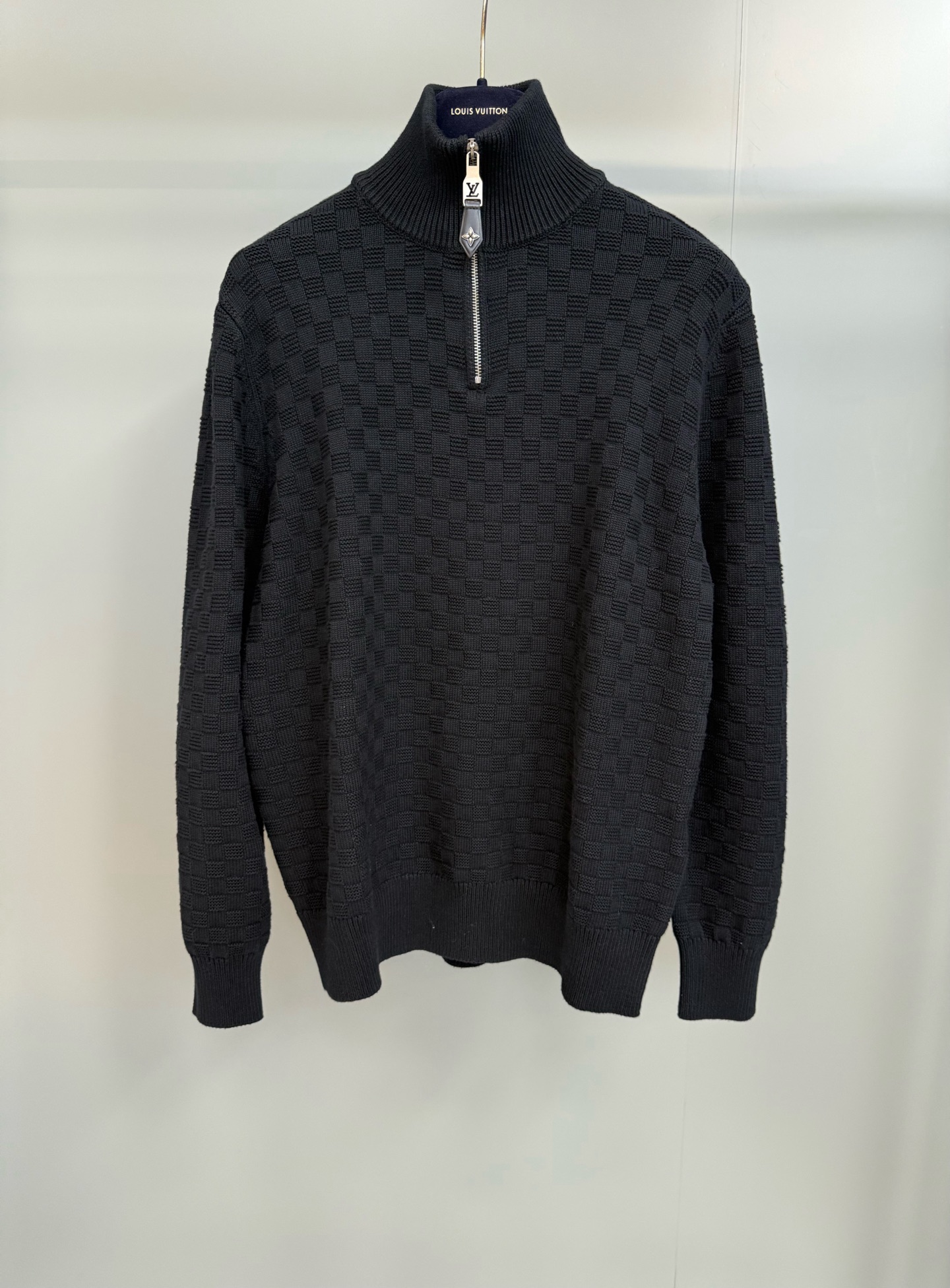 Louis Vuitton Damier Jersey Half-Zip Pullover Sweater - Elegant & Comfortable 1 i1760540723915 6331 0 0