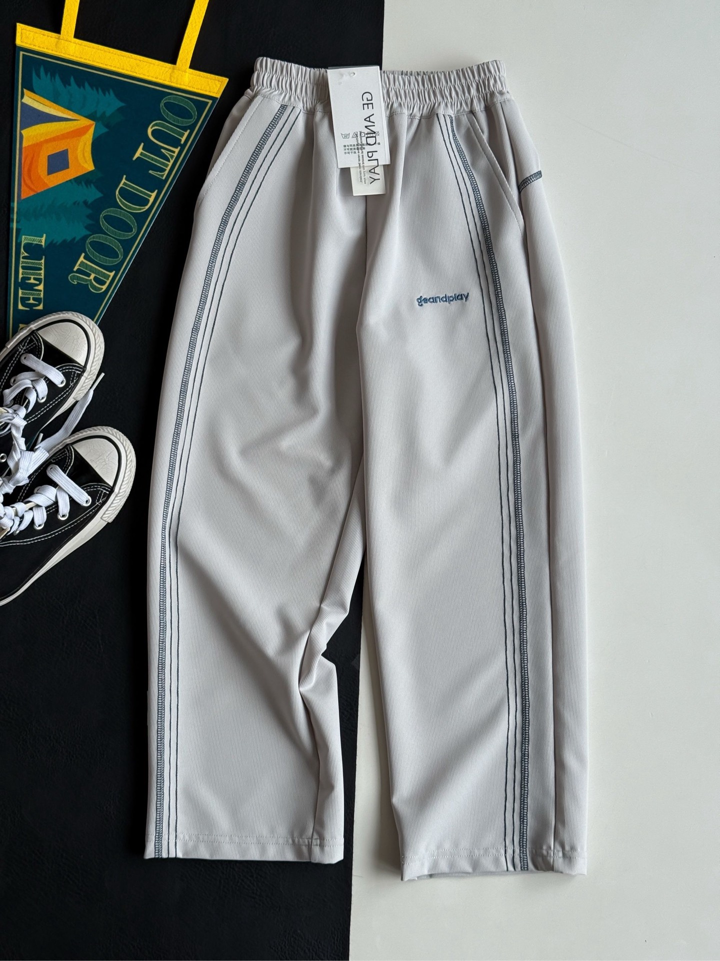 : Camiseta PLAY de secado rápido 69.9@, pantalones de cuero hielo con costuras abiertas 79.9@, ropa de protección solar…