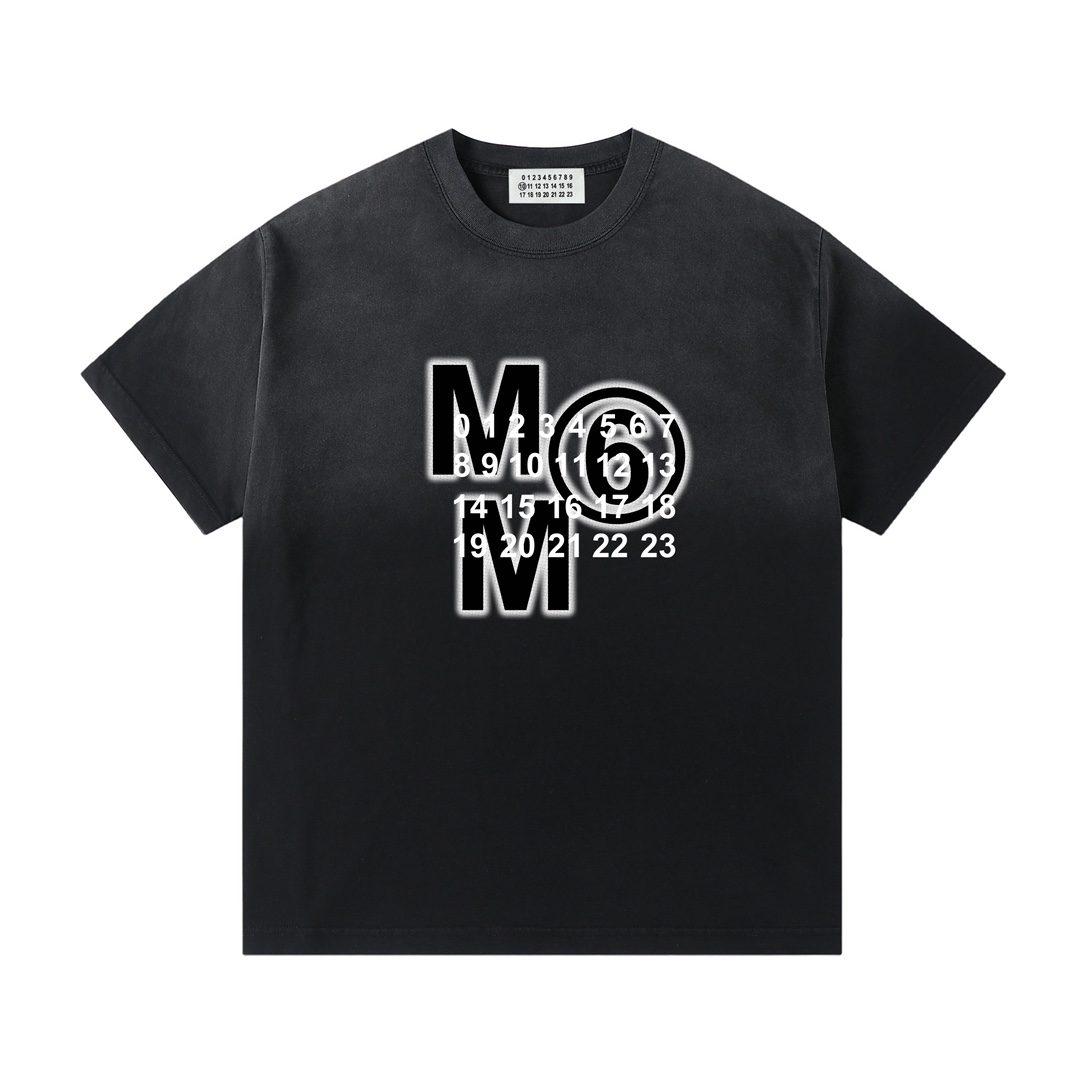 Maion Margiela 24ss nueva colección - serie de efecto degradado - tela de algodón puro de doble hilo de 32 cabos, 260 g…