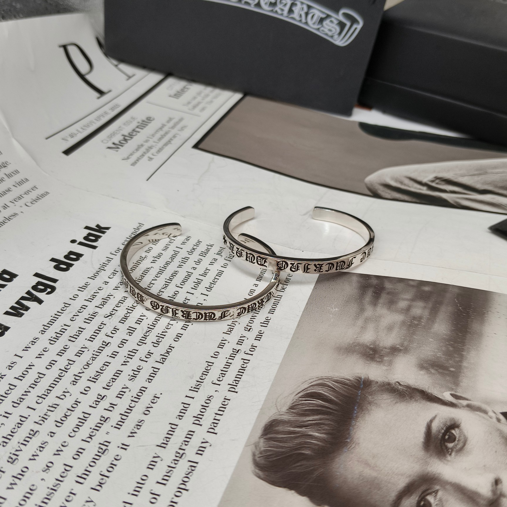 Chrome Hearts 克罗心梵文字母手环