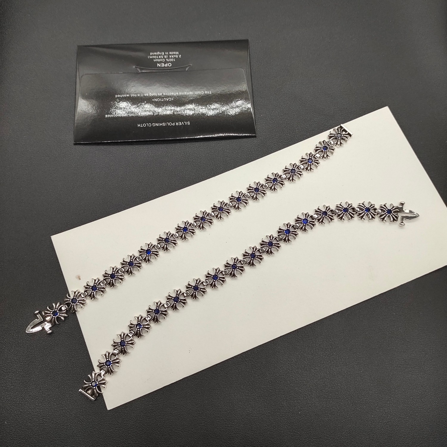 Chrome Hearts 克罗心蓝钻手链