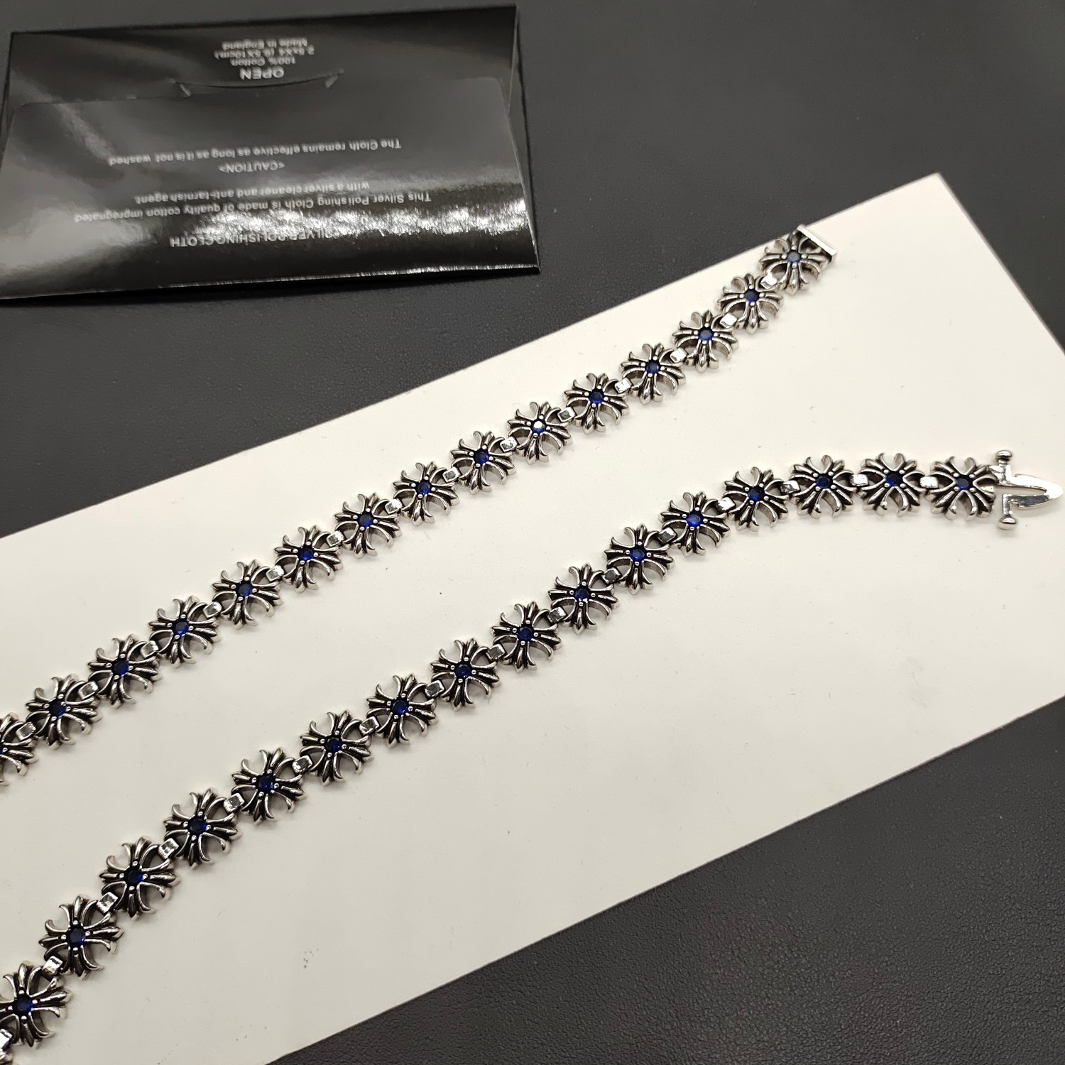 Chrome Hearts 克罗心蓝钻手链