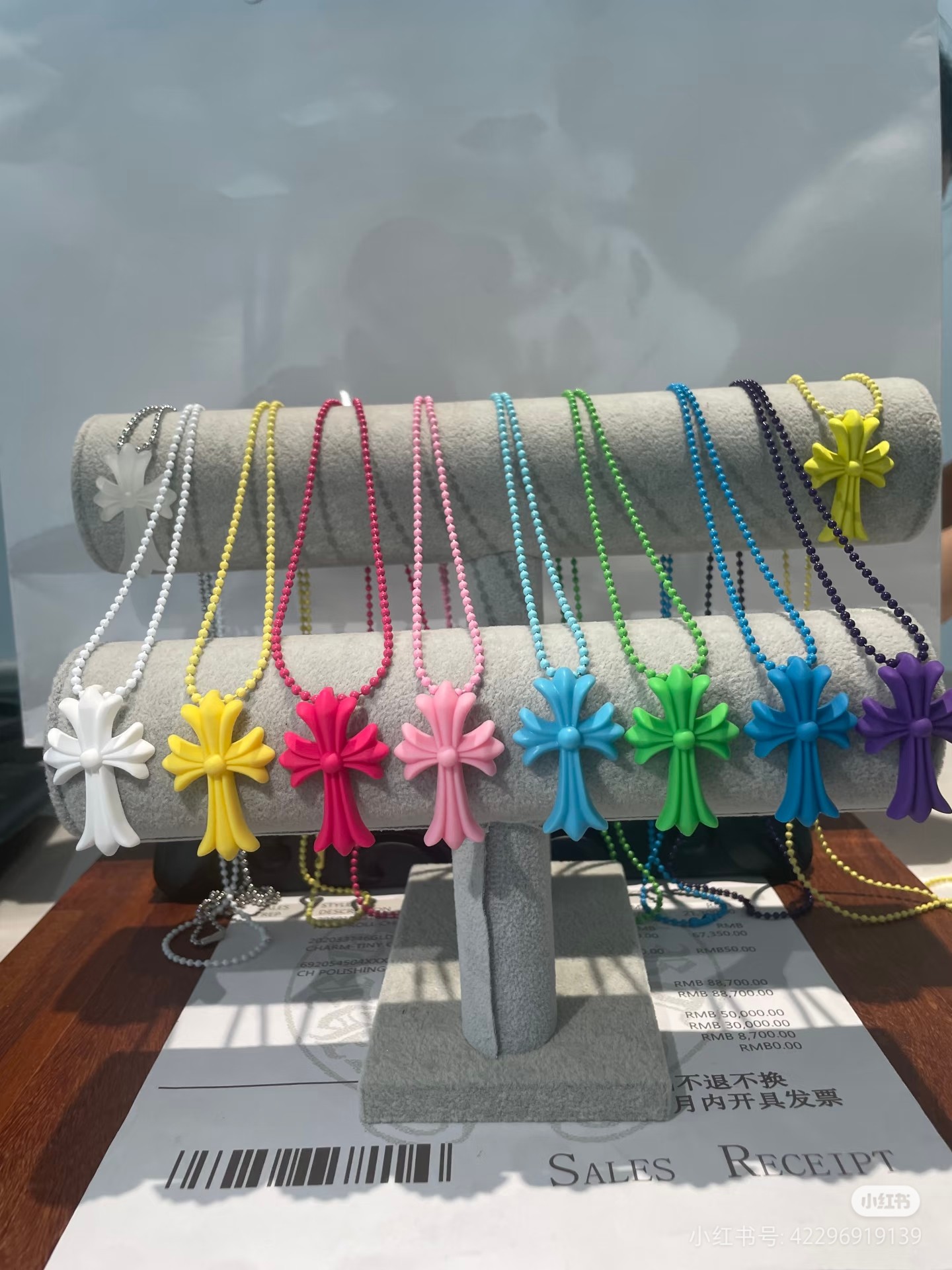 NO:542641,Crosin rubber necklace, jewelry boutique, chrome hearts, necklace19860909克罗心橡胶项链,饰品精品,chrome hearts,necklace,Jewelry