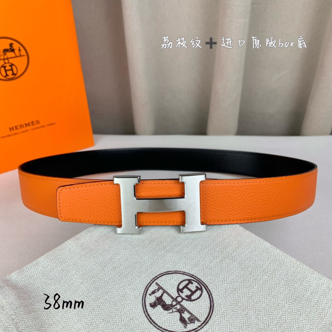 H家带宽38cm 正品尺寸  拉丝钢扣，真空电镀，工艺精细，头层牛皮.质感十足，手感柔软。时尚个性，经典百搭！可自行搭配