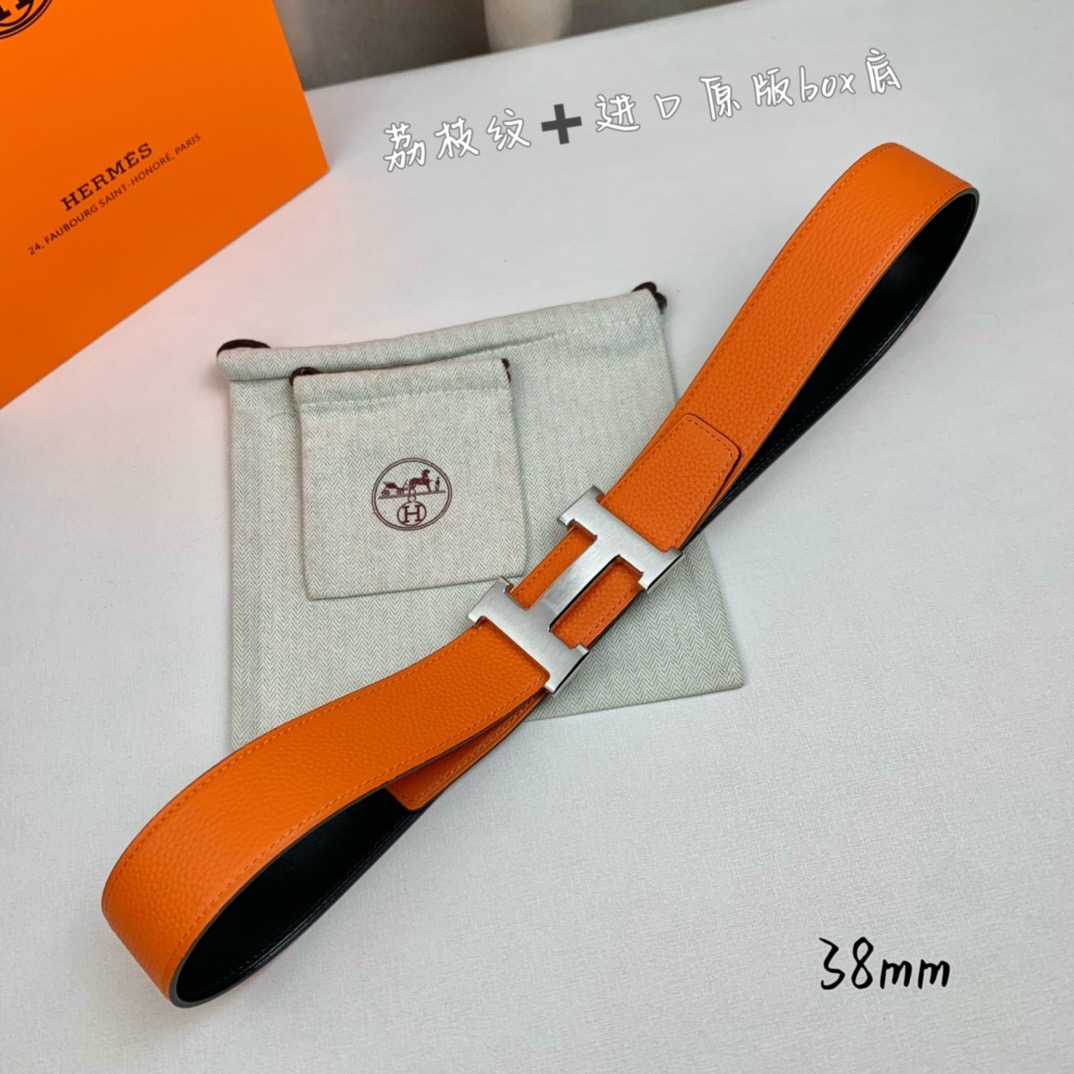 H家带宽38cm 正品尺寸  拉丝钢扣，真空电镀，工艺精细，头层牛皮.质感十足，手感柔软。时尚个性，经典百搭！可自行搭配