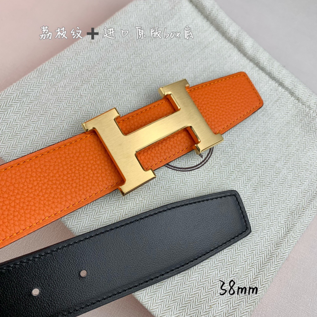 H家带宽38cm 正品尺寸  拉丝钢扣，真空电镀，工艺精细，头层牛皮.质感十足，手感柔软。时尚个性，经典百搭！可自行搭配