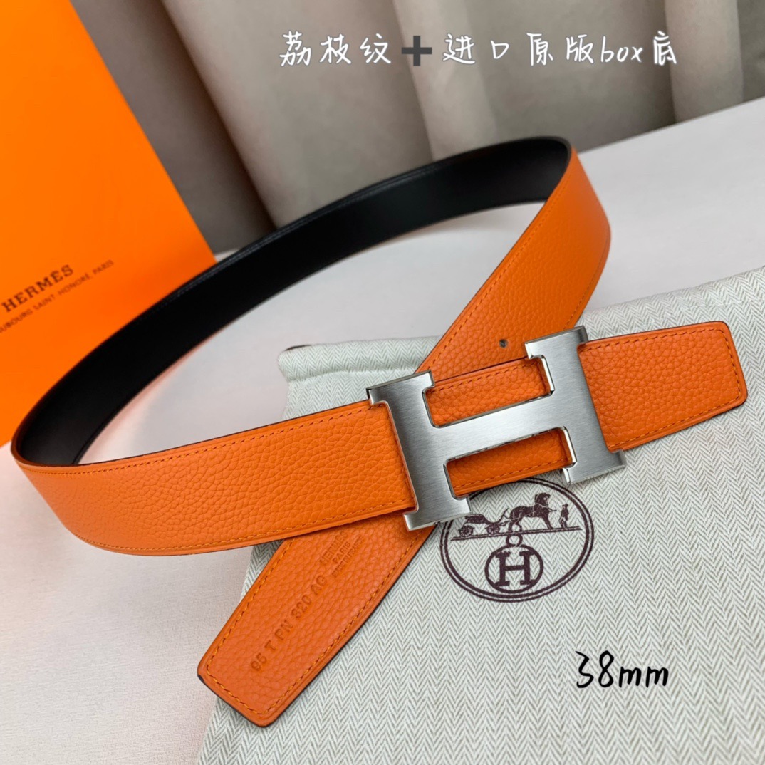 H家带宽38cm 正品尺寸  拉丝钢扣，真空电镀，工艺精细，头层牛皮.质感十足，手感柔软。时尚个性，经典百搭！可自行搭配