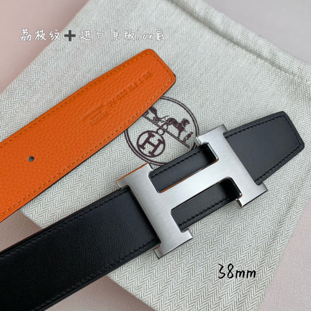 H家带宽38cm 正品尺寸  拉丝钢扣，真空电镀，工艺精细，头层牛皮.质感十足，手感柔软。时尚个性，经典百搭！可自行搭配