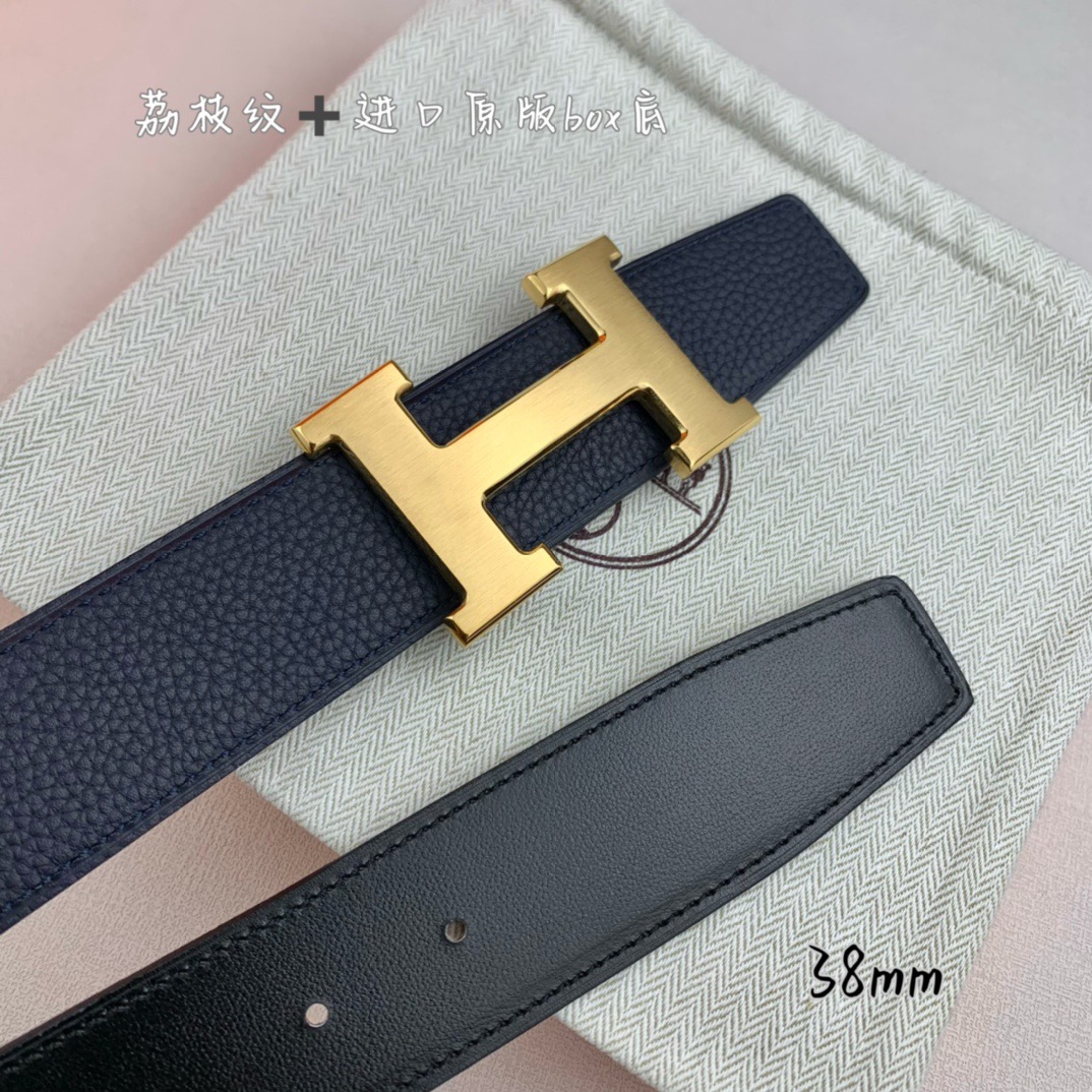 H家带宽38cm 正品尺寸  拉丝钢扣，真空电镀，工艺精细，头层牛皮.质感十足，手感柔软。时尚个性，经典百搭！可自行搭配