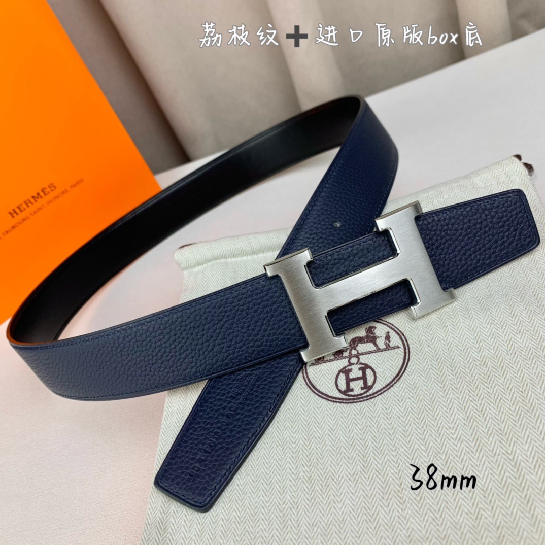 H家带宽38cm 正品尺寸  拉丝钢扣，真空电镀，工艺精细，头层牛皮.质感十足，手感柔软。时尚个性，经典百搭！可自行搭配
