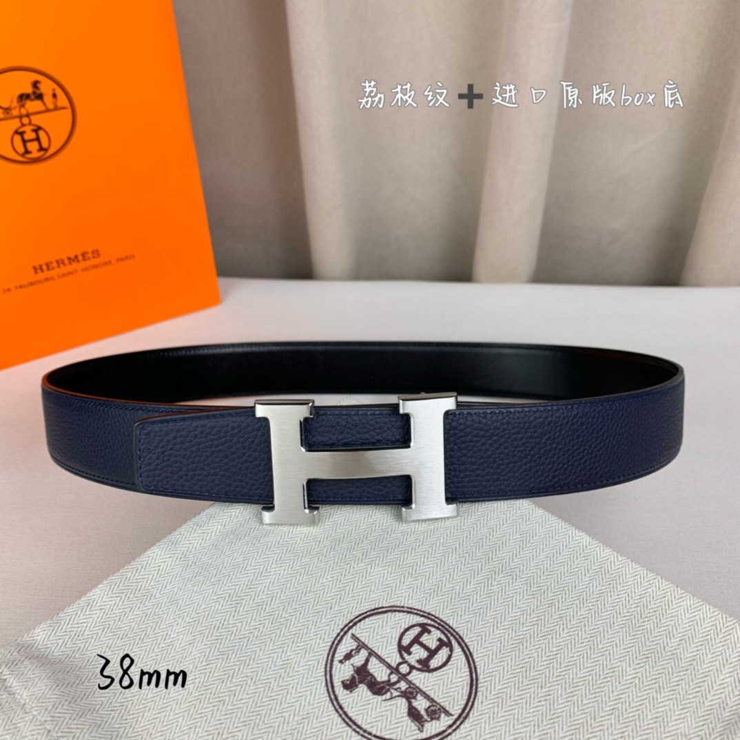 H家带宽38cm 正品尺寸  拉丝钢扣，真空电镀，工艺精细，头层牛皮.质感十足，手感柔软。时尚个性，经典百搭！可自行搭配