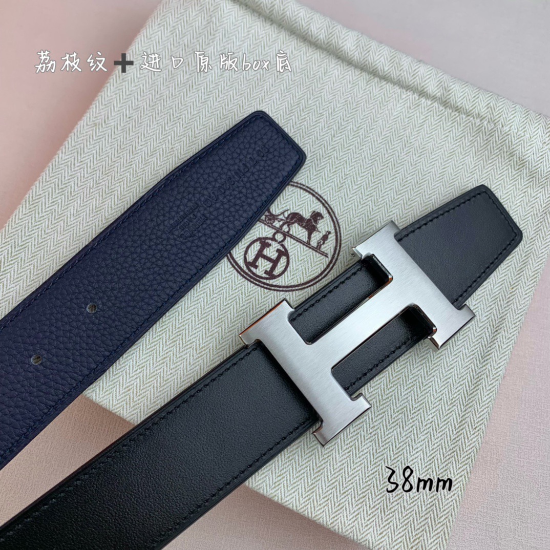 H家带宽38cm 正品尺寸  拉丝钢扣，真空电镀，工艺精细，头层牛皮.质感十足，手感柔软。时尚个性，经典百搭！可自行搭配