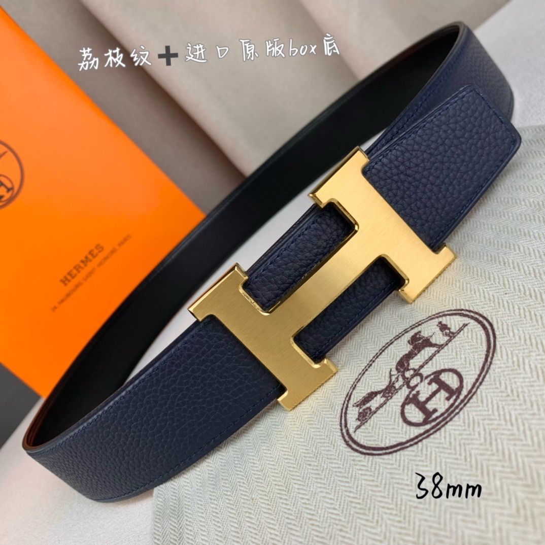 H家带宽38cm 正品尺寸  拉丝钢扣，真空电镀，工艺精细，头层牛皮.质感十足，手感柔软。时尚个性，经典百搭！可自行搭配