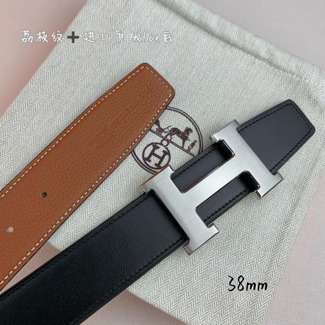 H家带宽38cm 正品尺寸  拉丝钢扣，真空电镀，工艺精细，头层牛皮.质感十足，手感柔软。时尚个性，经典百搭！可自行搭配
